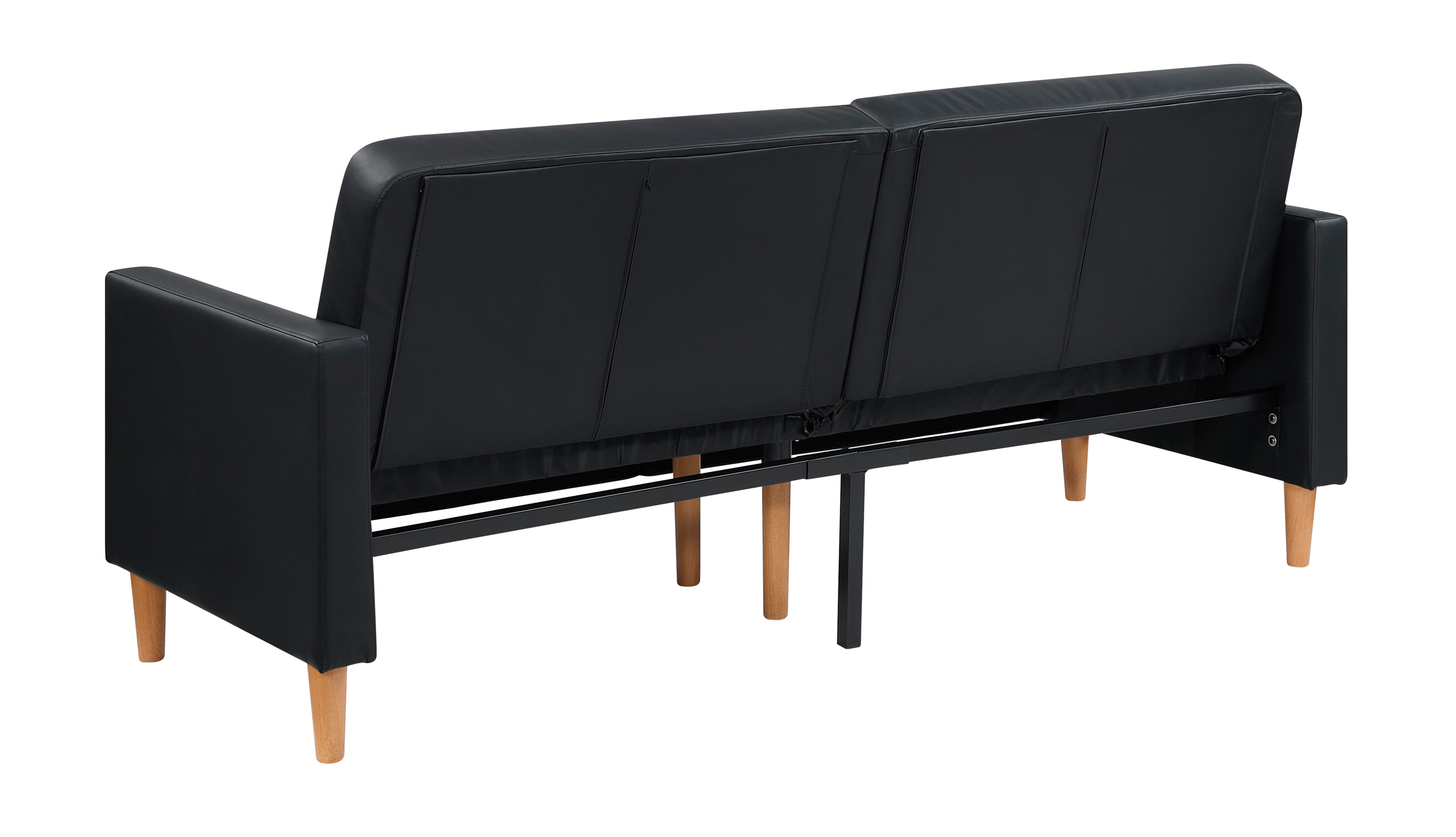 Carlton Faux Leather Convertible Sofa Bed