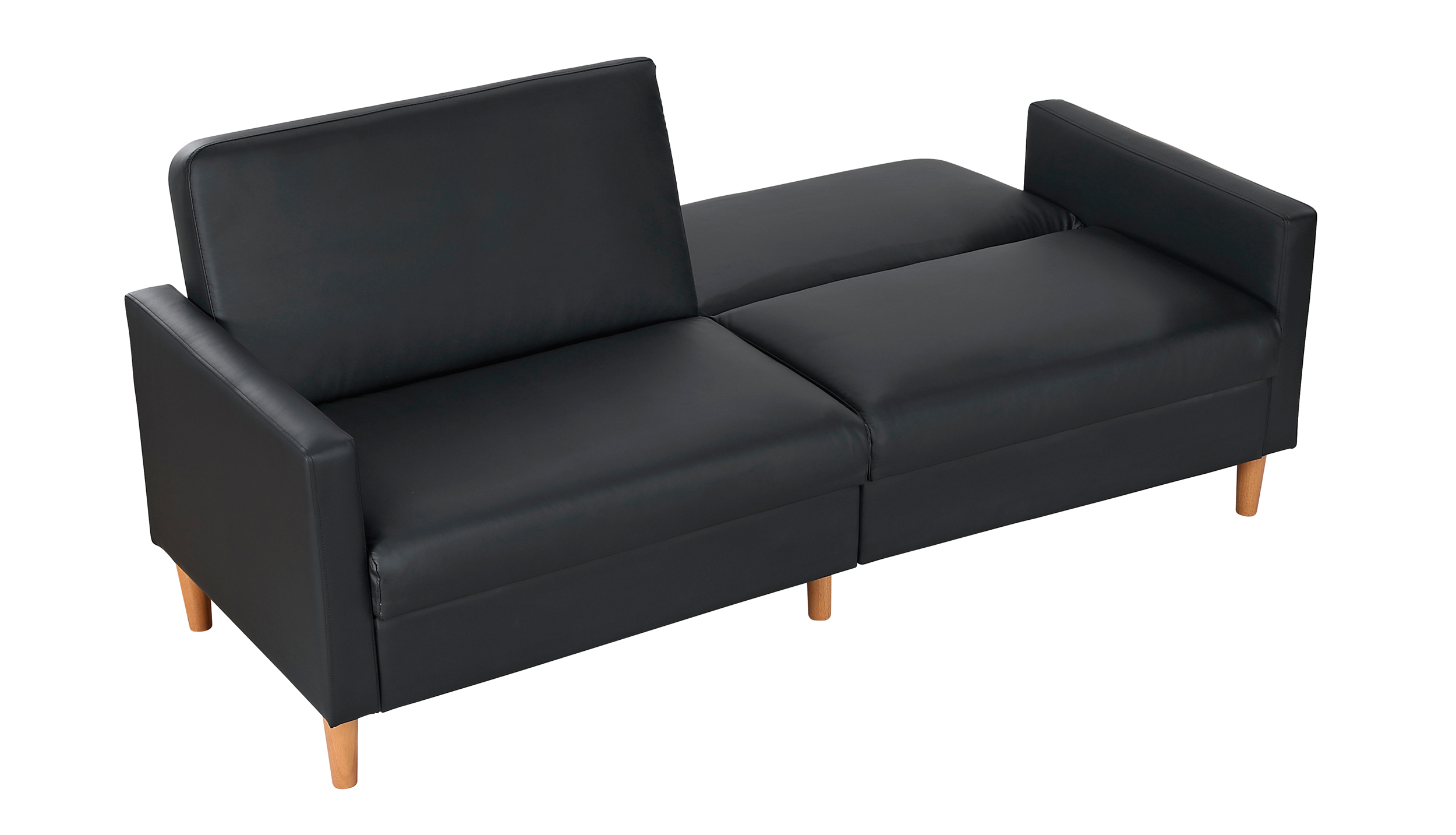 Carlton Faux Leather Convertible Sofa Bed