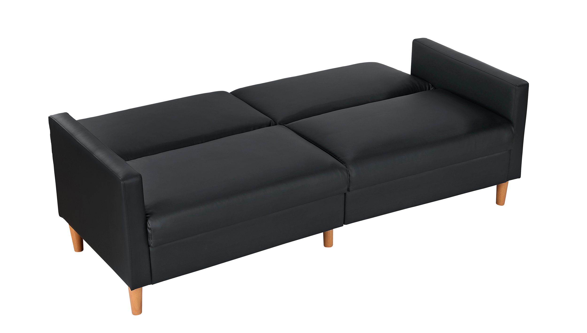 Carlton Faux Leather Convertible Sofa Bed