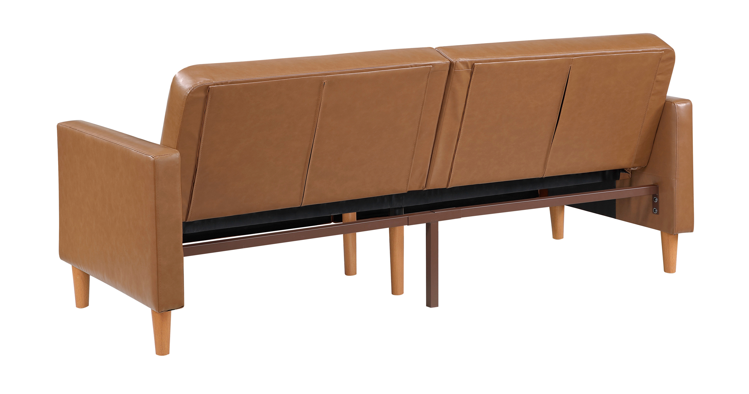 Carlton Faux Leather Convertible Sofa Bed