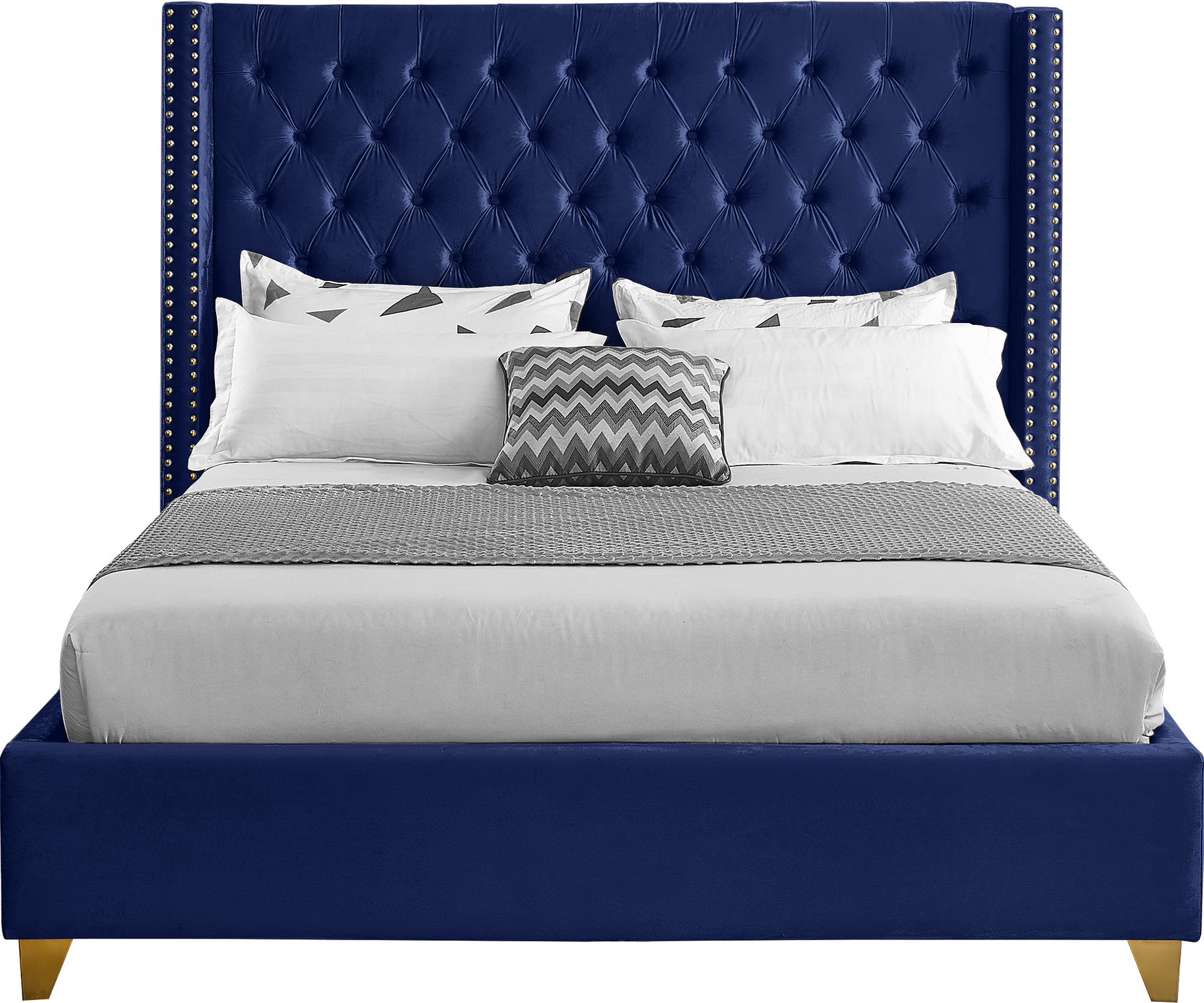 Barolo Velvet Full Size Bed