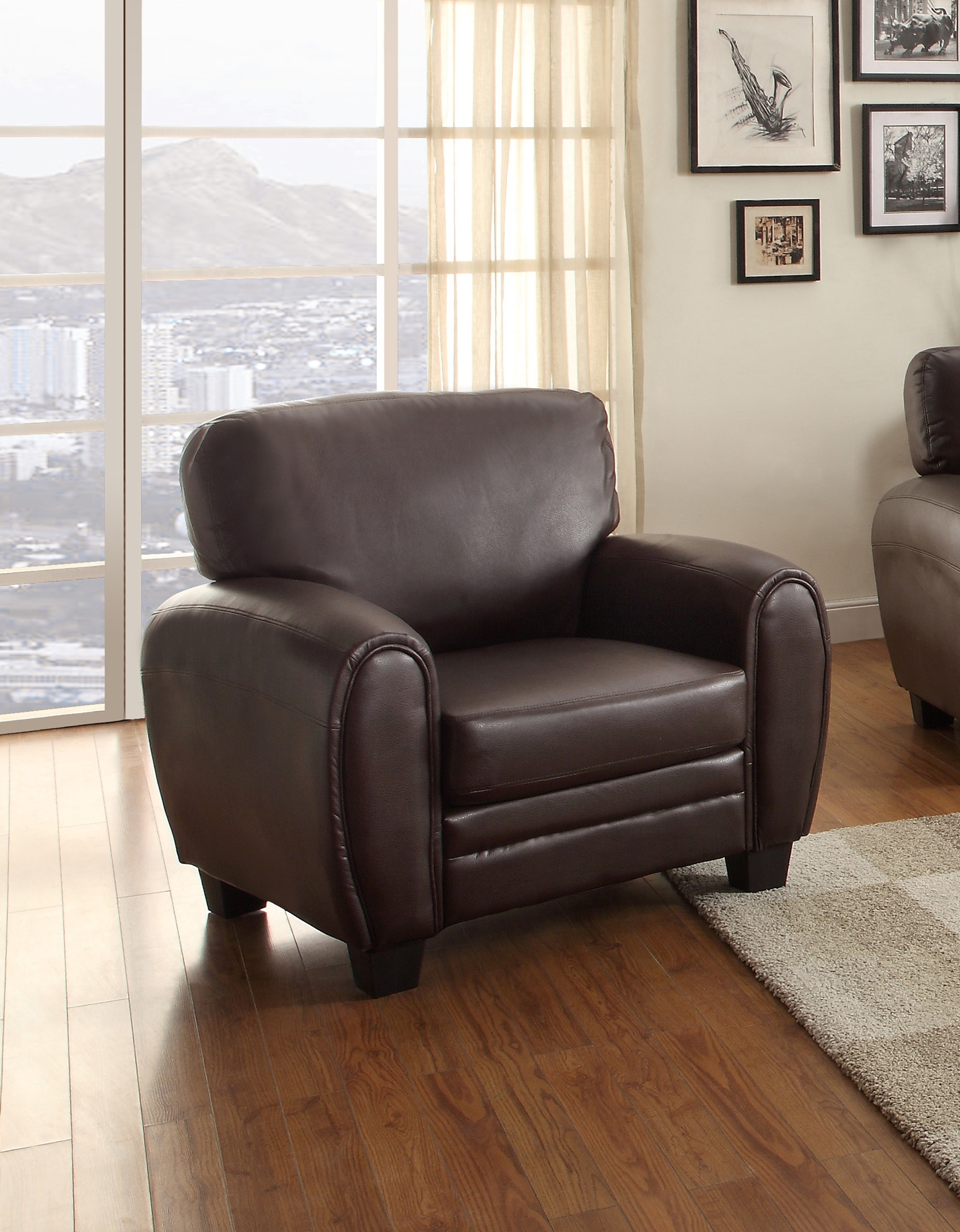Rubin Faux Leather Chair