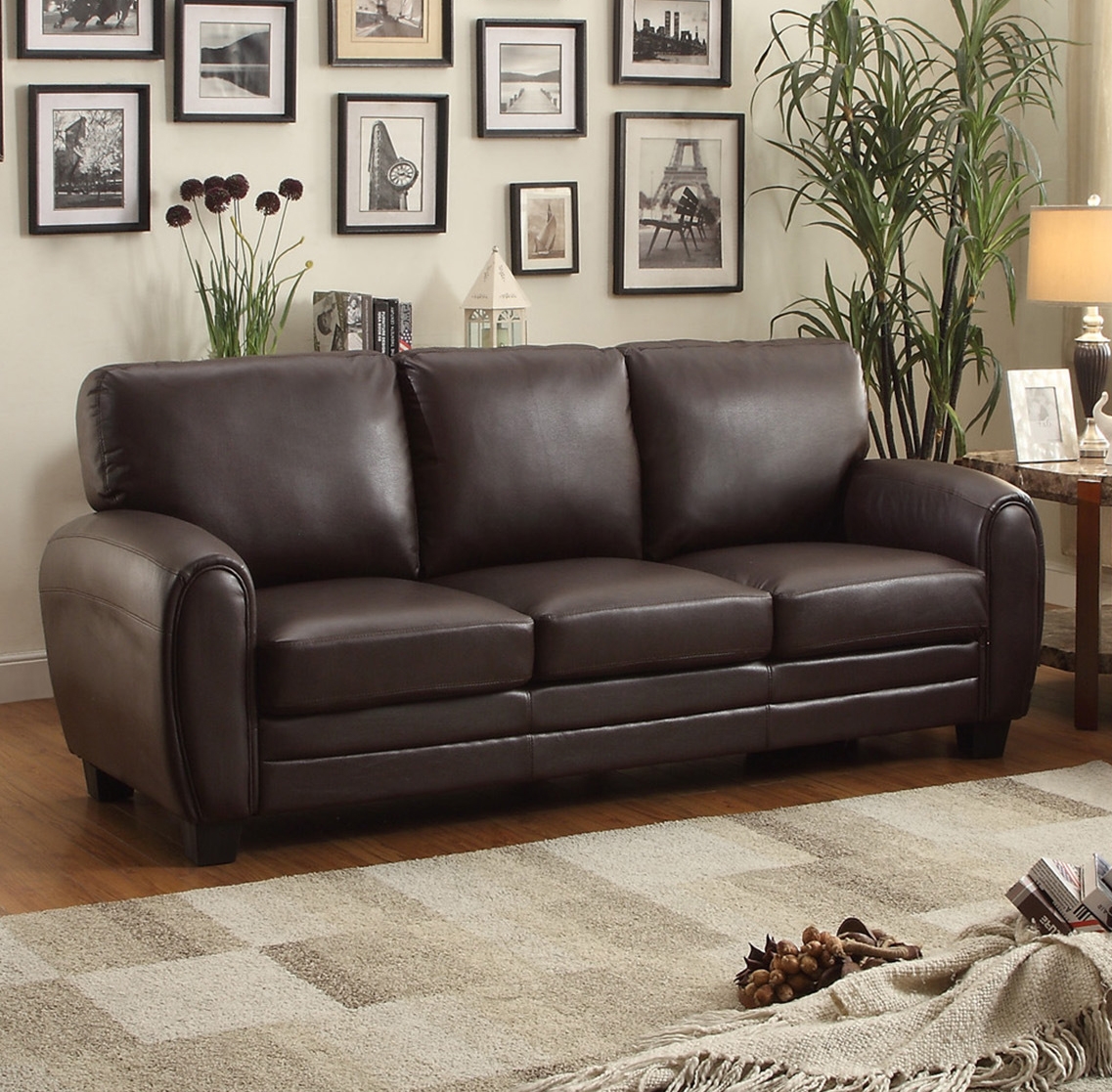 Rubin Faux Leather Sofa