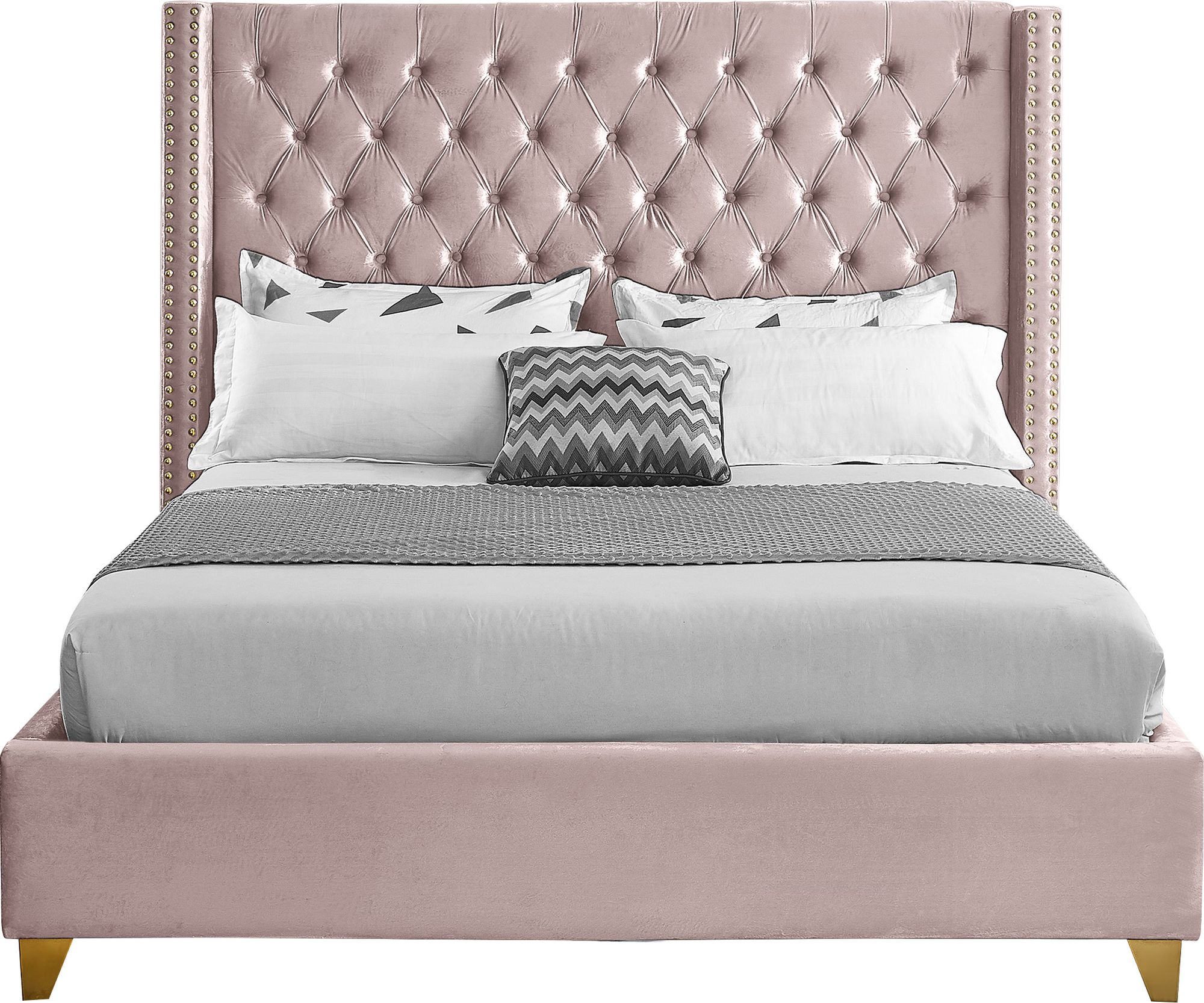 Barolo Velvet Full Size Bed