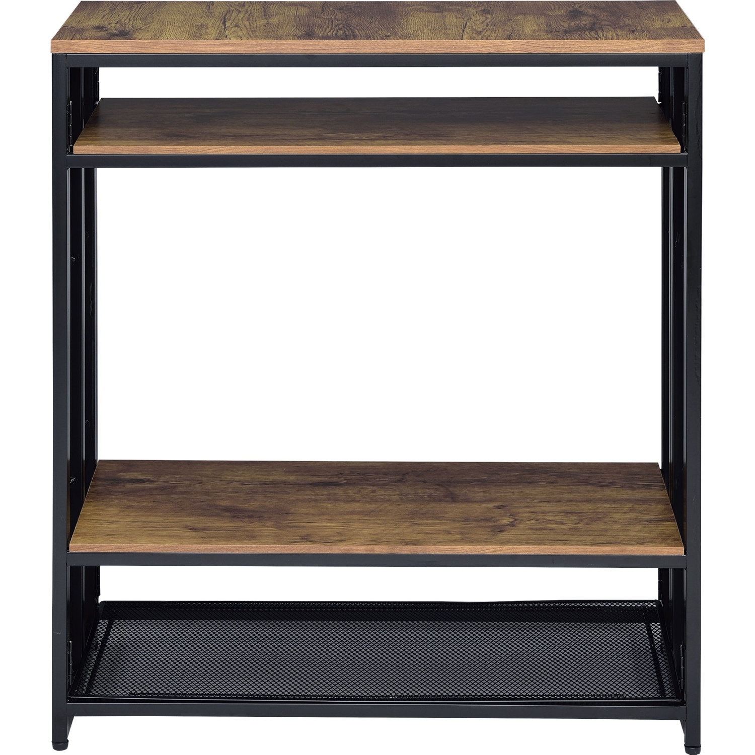 Winam Wood/Metal Rectangular Coffee Table Set