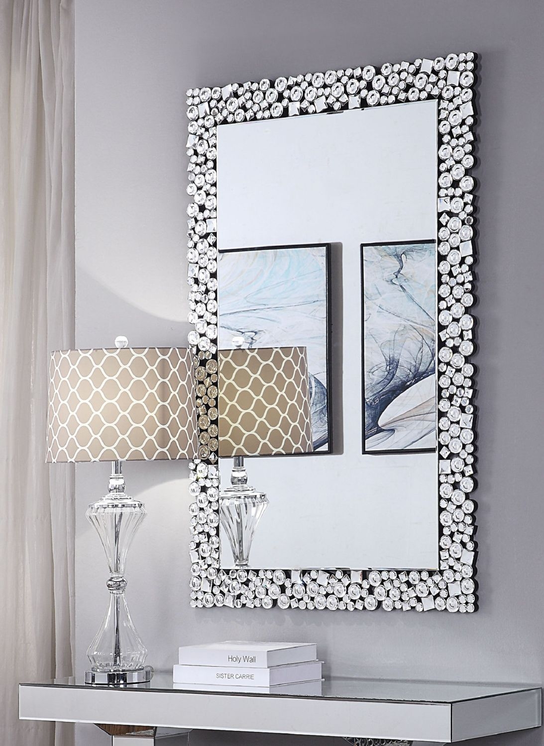 Kachina 97574 Mirrored/Faux Gems Wall Mirror
