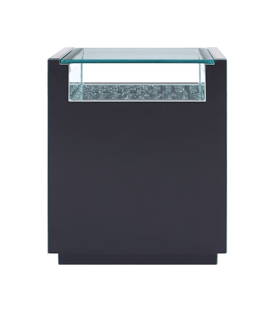 Nysa 97575 Mirrored/Faux Crystals Accent Table