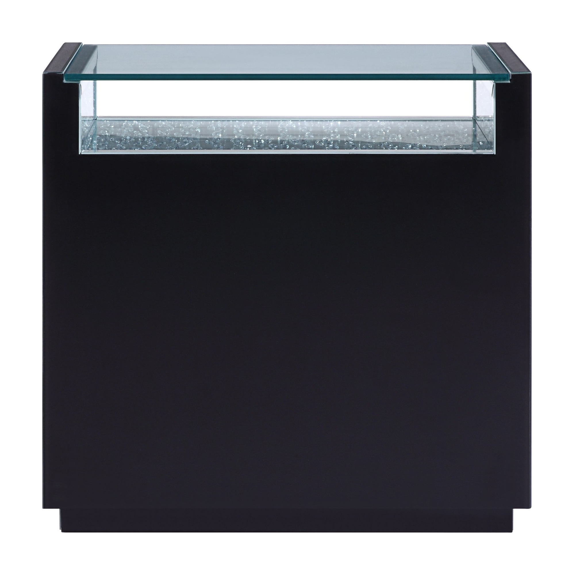 Nysa 97577 Mirrored/Faux Crystals Cabinet/Console Table