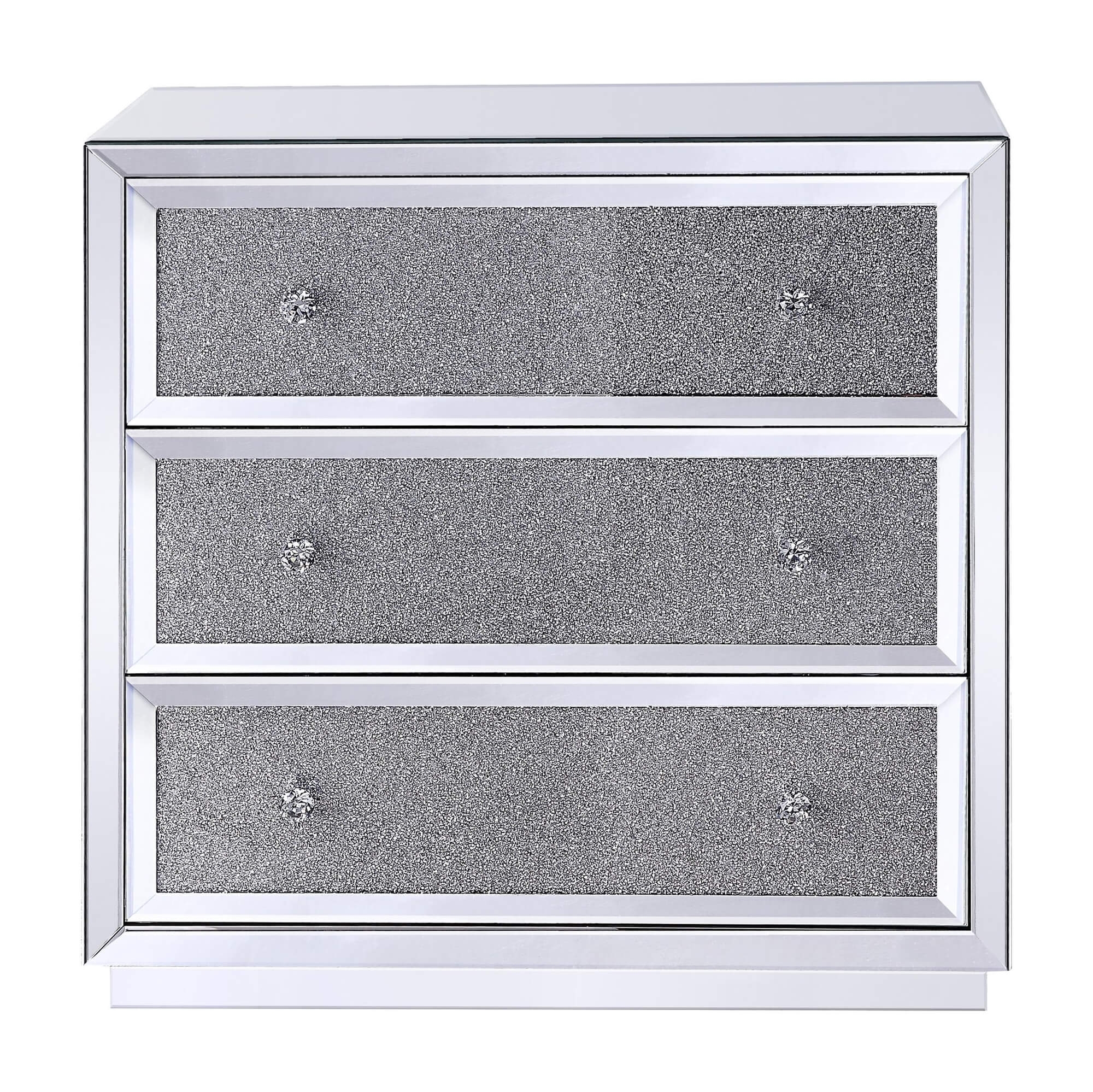 Rekha 97582 Mirrored/Faux Crystals Dresser/Console Table