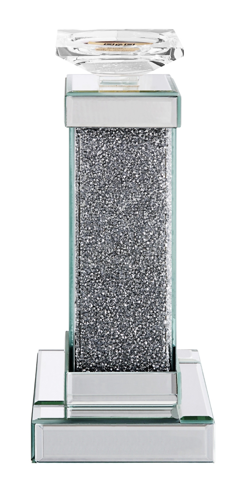 Rekha 97615 Mirrored/Faux Crystals Accent Candleholder