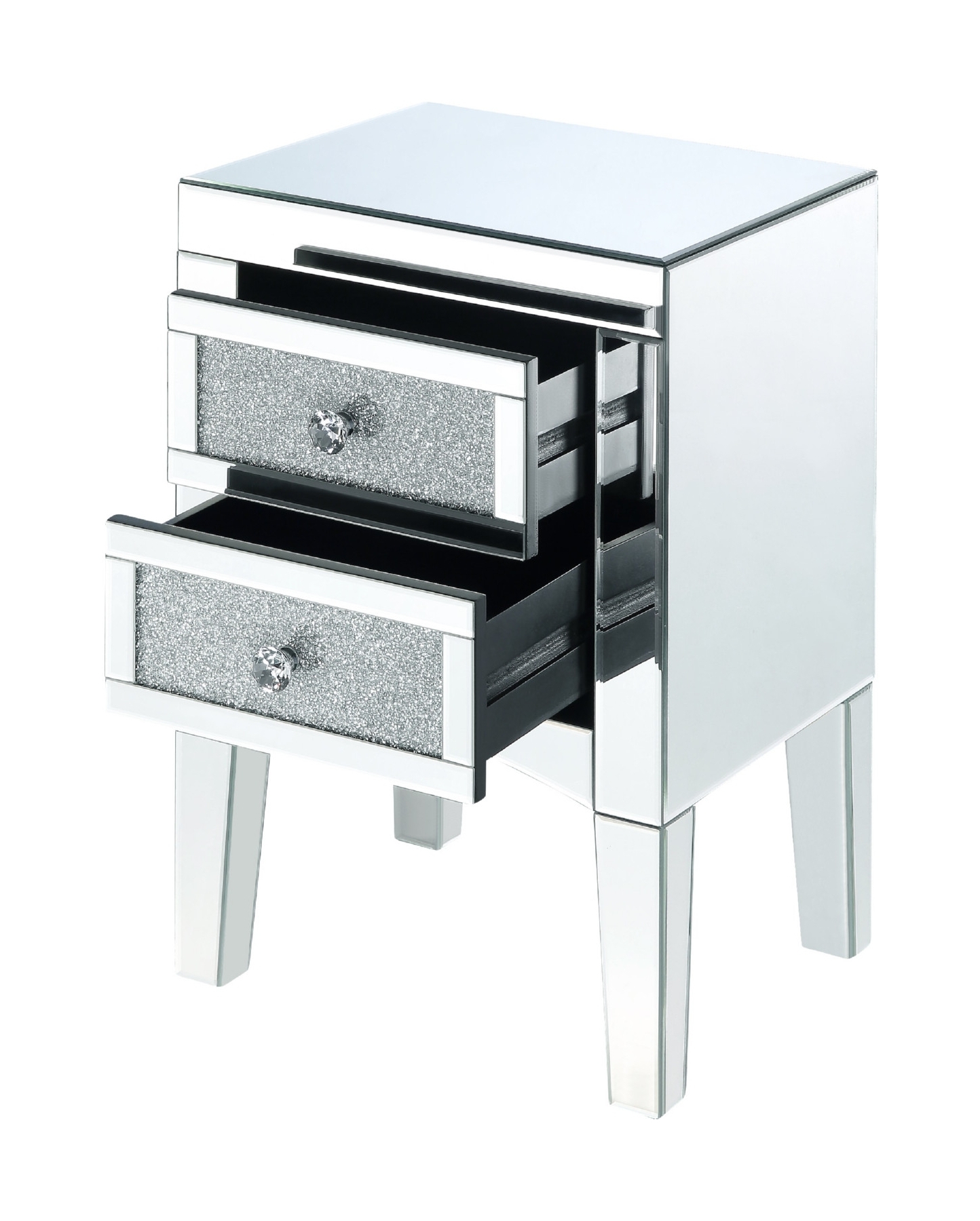 Nowles 97651 Mirrored/Faux Stones Accent Table