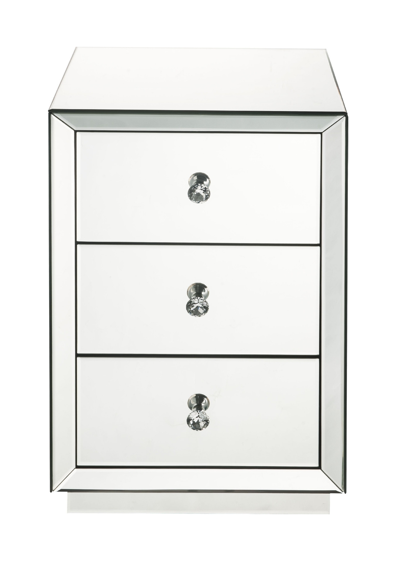 Nyoka 97675 Mirrored Accent Table/Nightstand