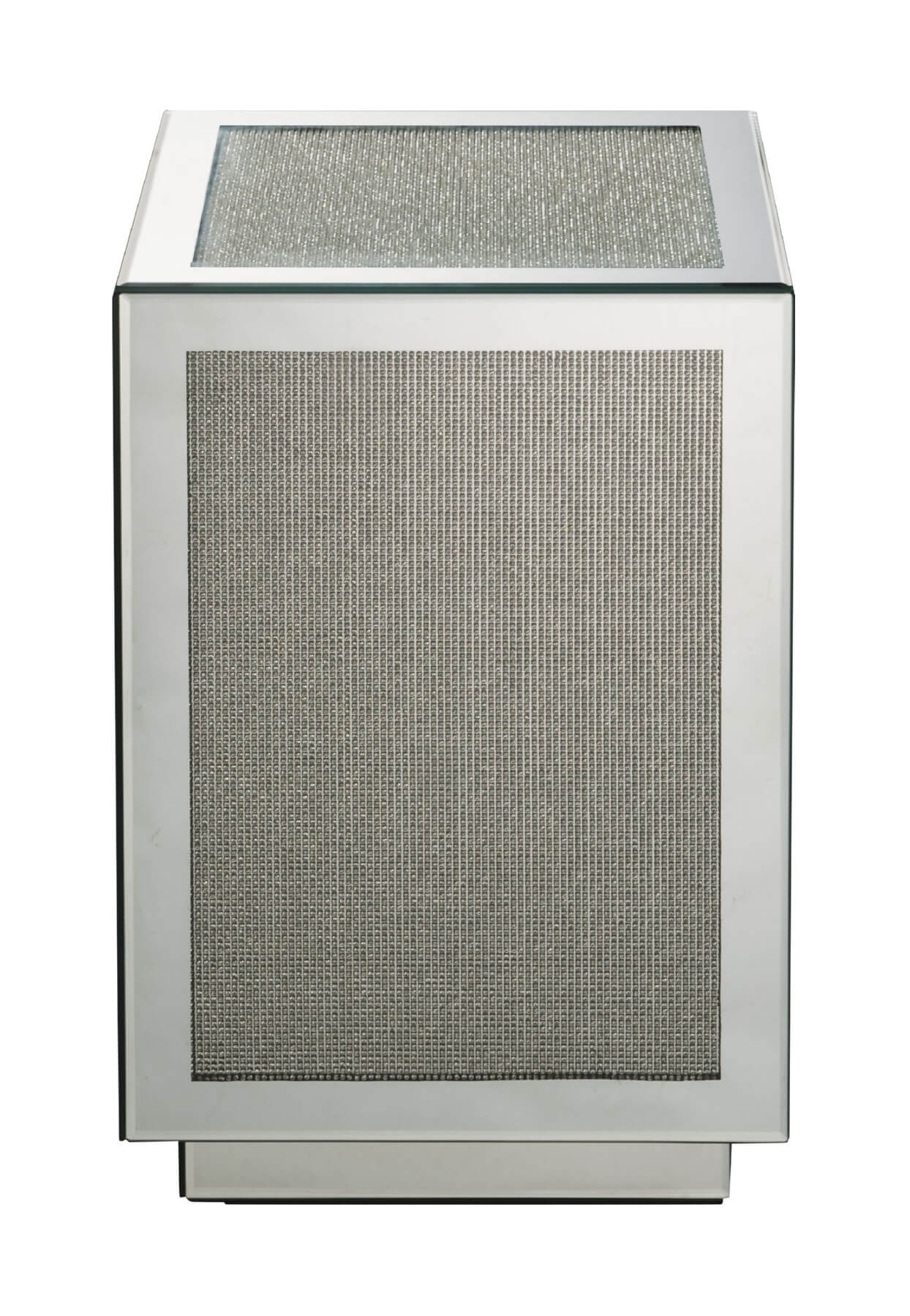 Lavina 97686 Mirrored/Faux Diamonds Accent Table