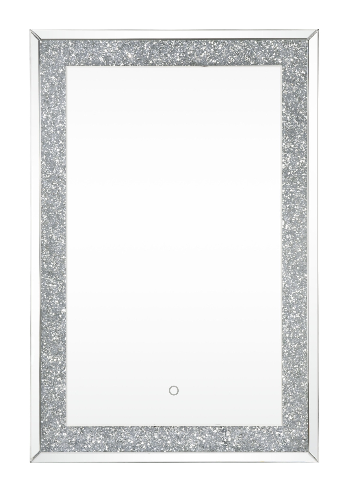 Noralie 97706 Mirrored/Faux Diamonds Wall Mirror w/LED Light