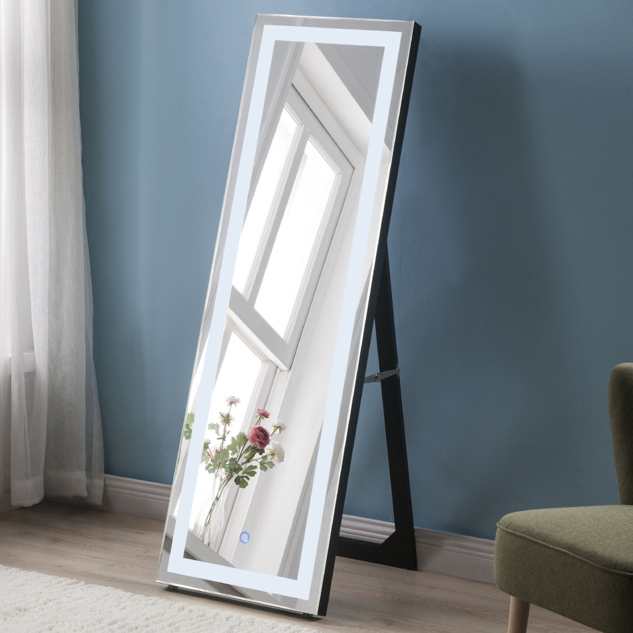 Nyoka 97714 Accent Floor Mirror w/LED Light