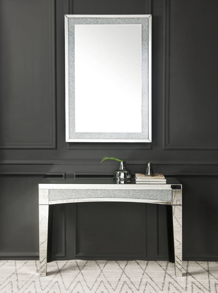 Noralie 97719 Mirrored/Faux Diamonds Wall Mirror