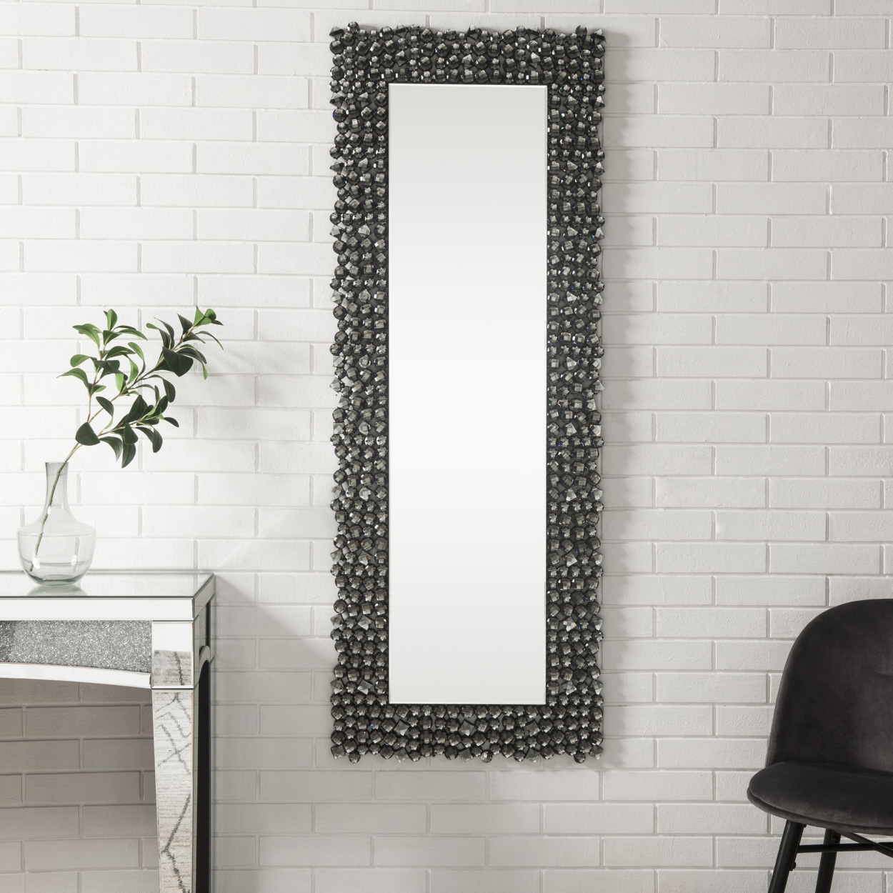 Kachina 97722 Mirrored/Faux Gems Wall Mirror