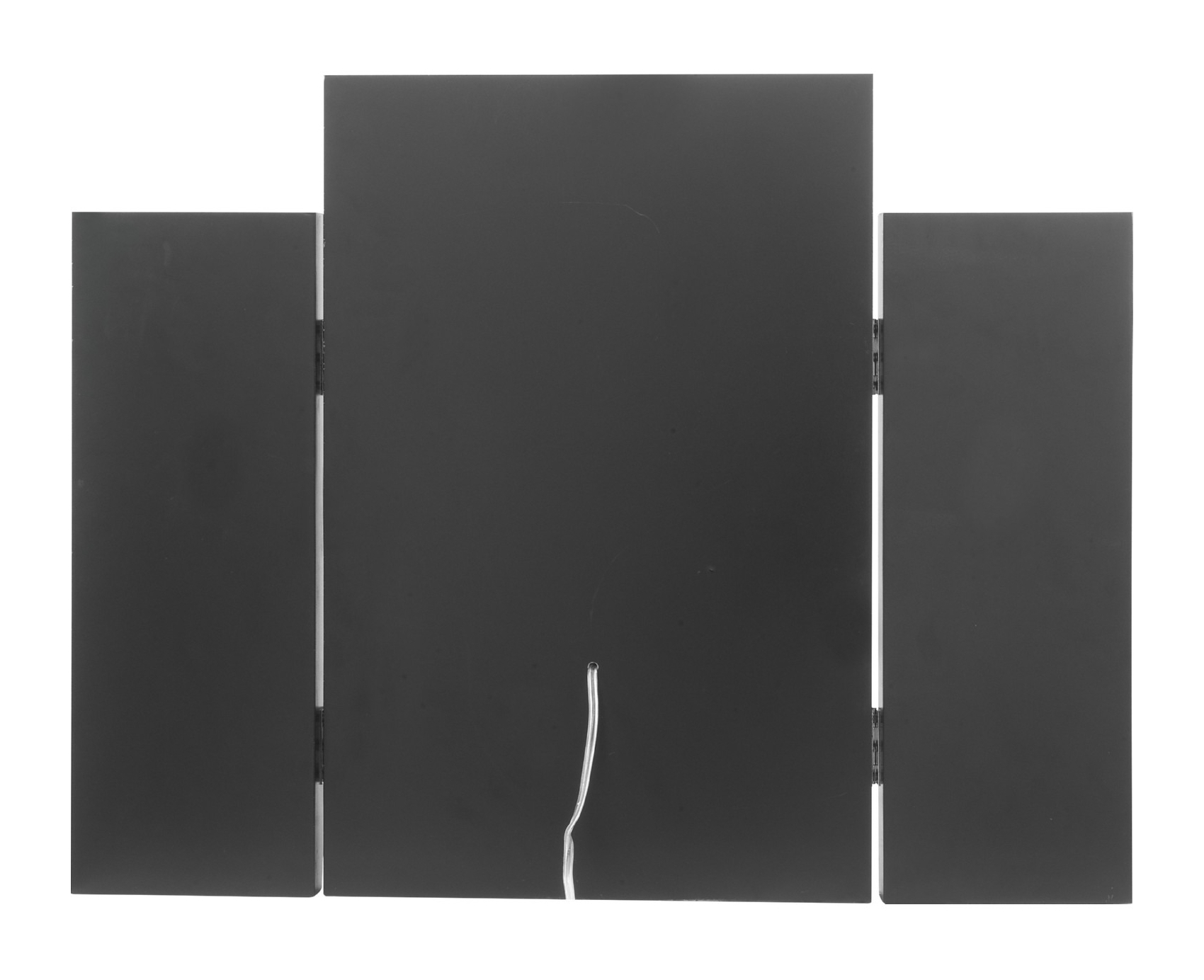 Nysa 97732 Mirrored/Faux Crystals Tri-fold Mirror w/ LED Light