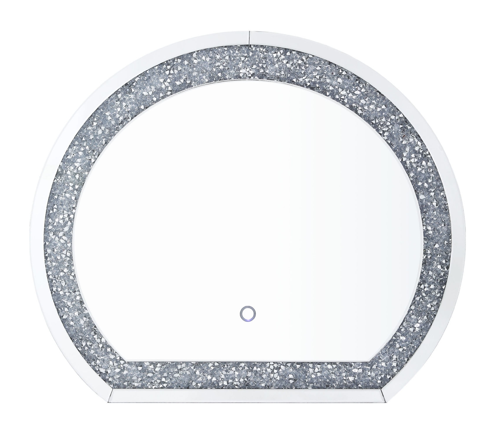 Noralie 97804 Mirrored/Faux Diamonds Wall Mirror w/LED Light