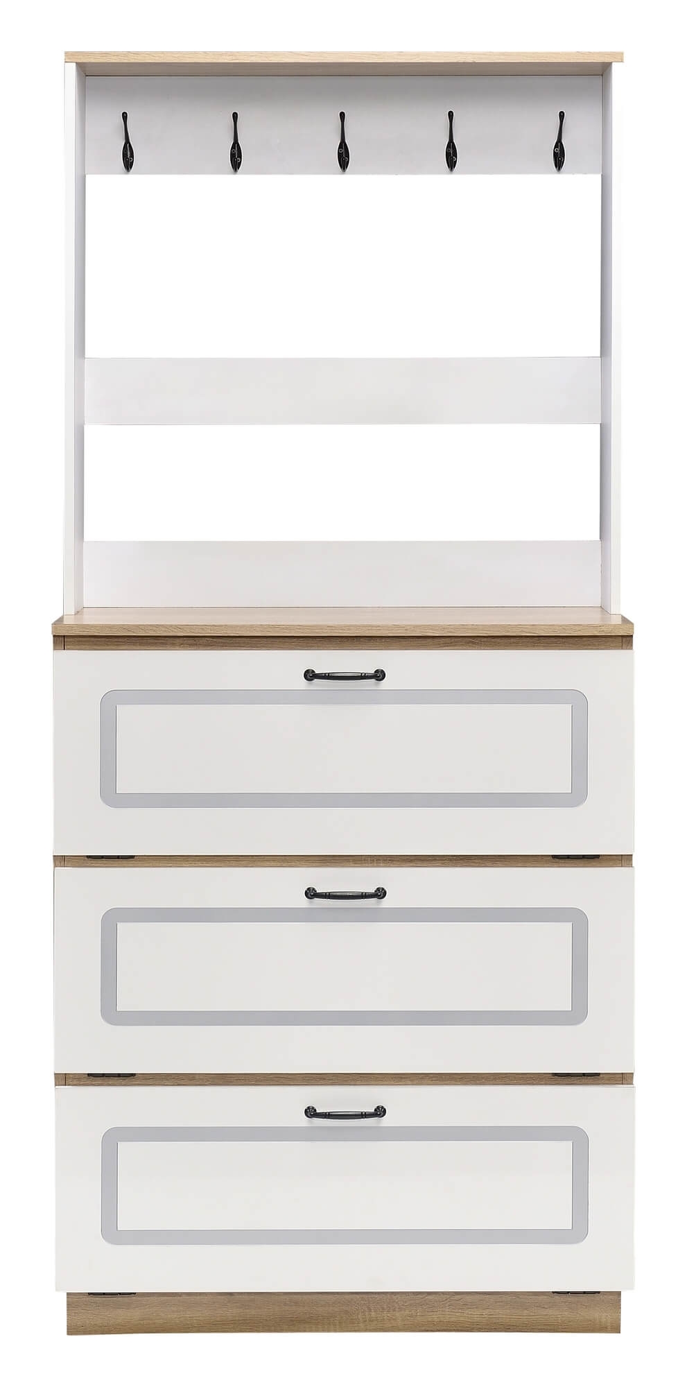Hewett Wood Veneer Shoe Cabinet