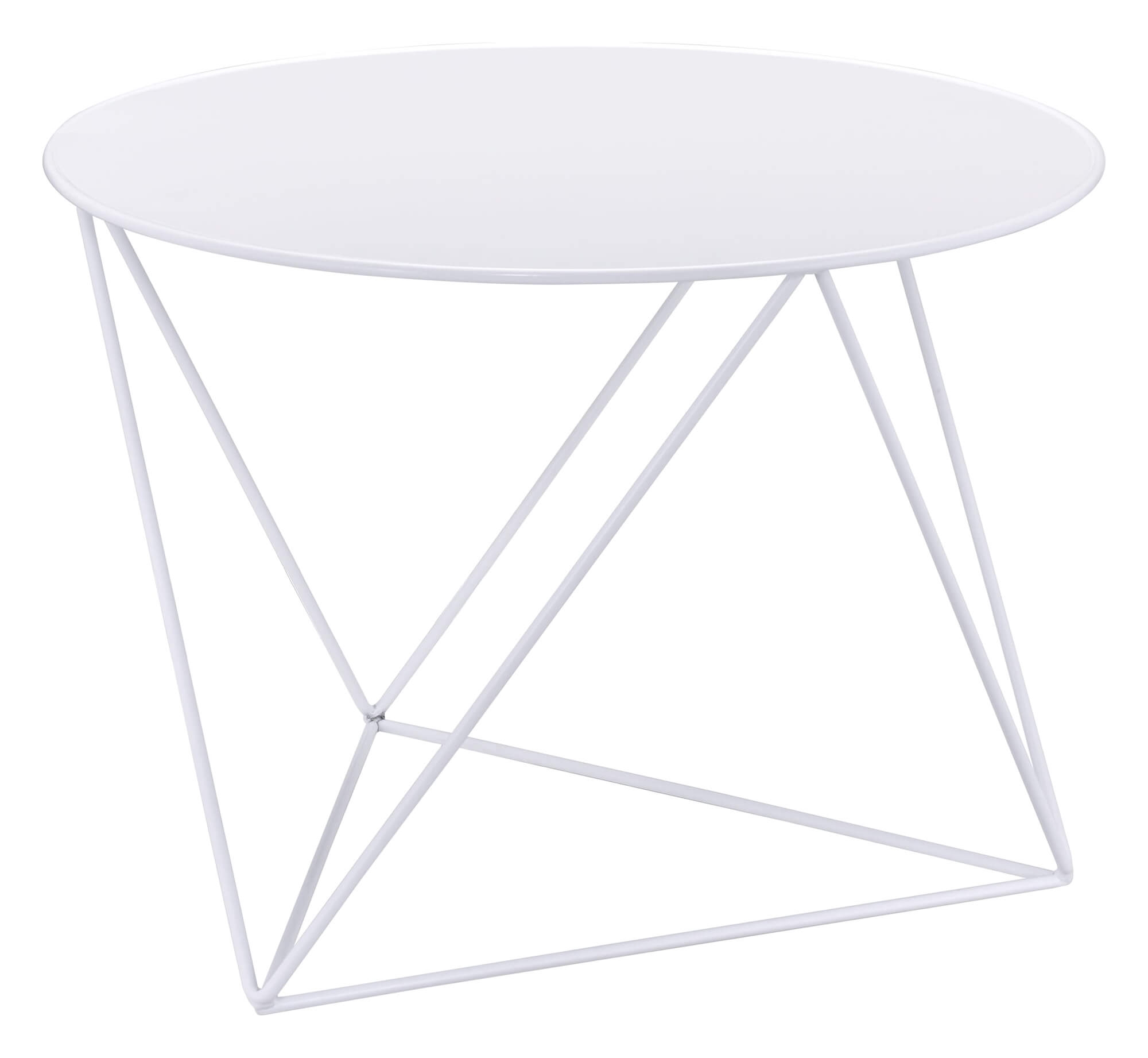 Epidia Metal Round Accent Table