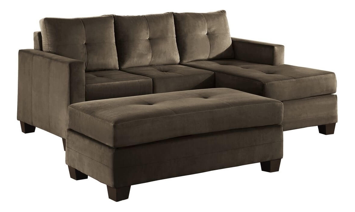 Phelps Microfiber Reversible Sectional