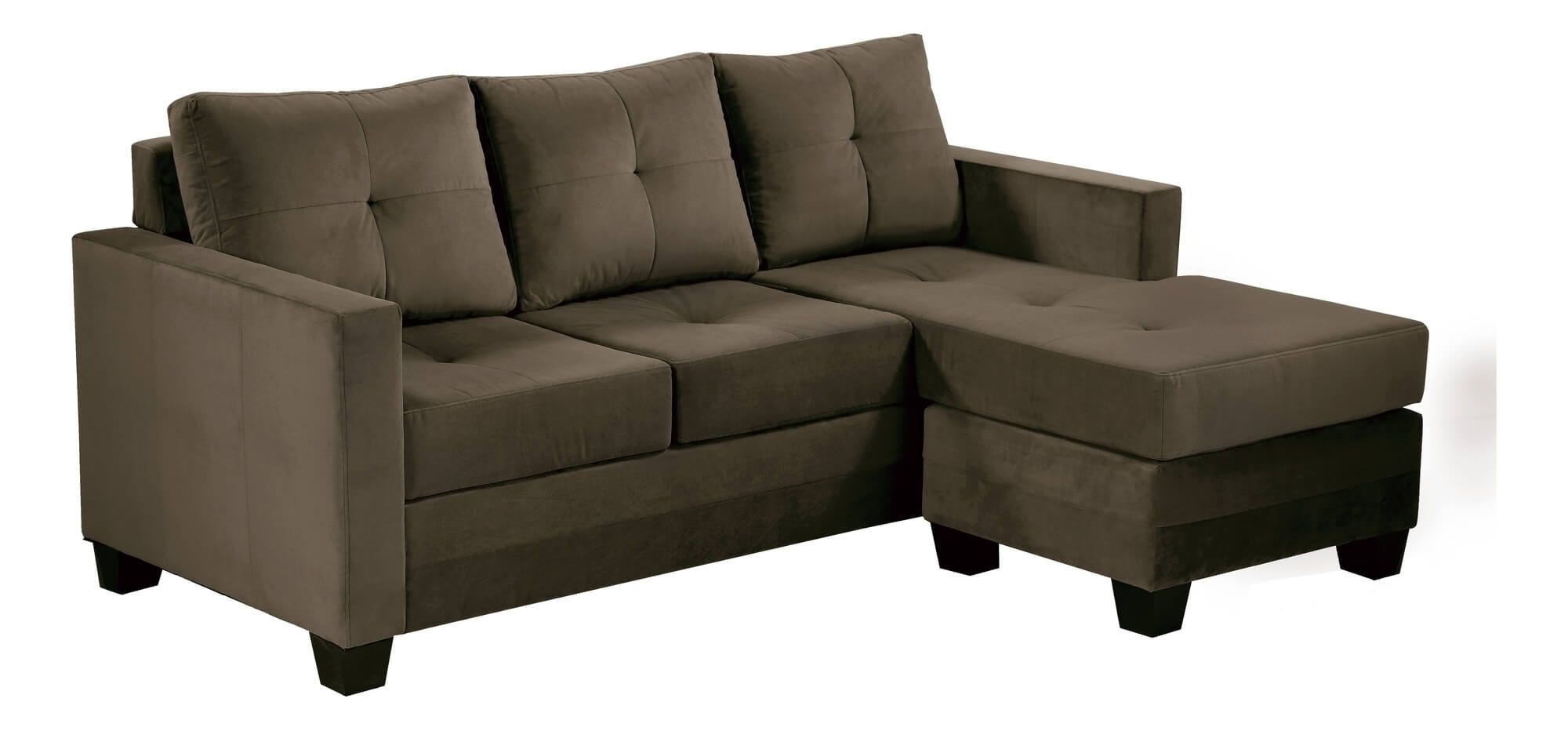 Phelps Microfiber Reversible Sectional