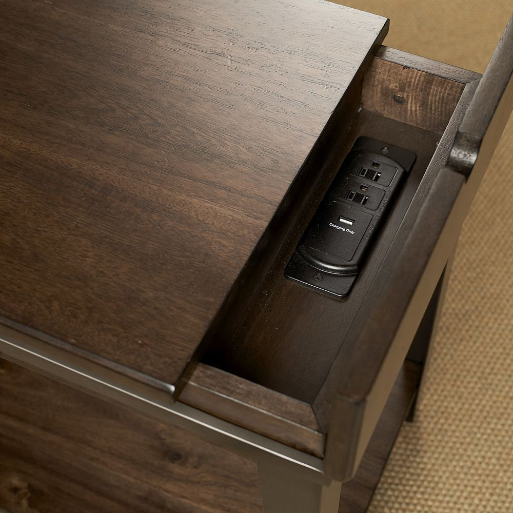 Charging Chairside Table with USB
