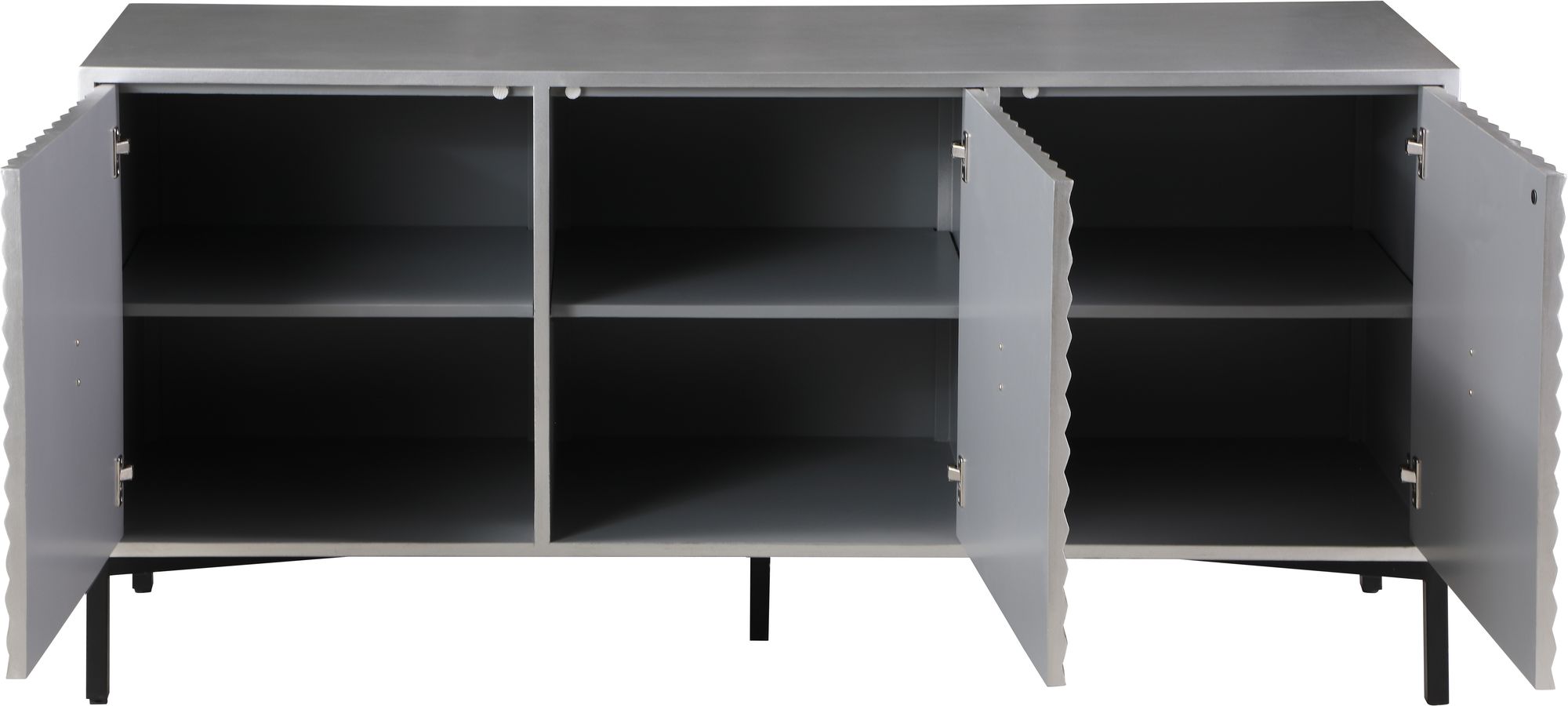 Glitz 3-Door Wood Veneer Sideboard