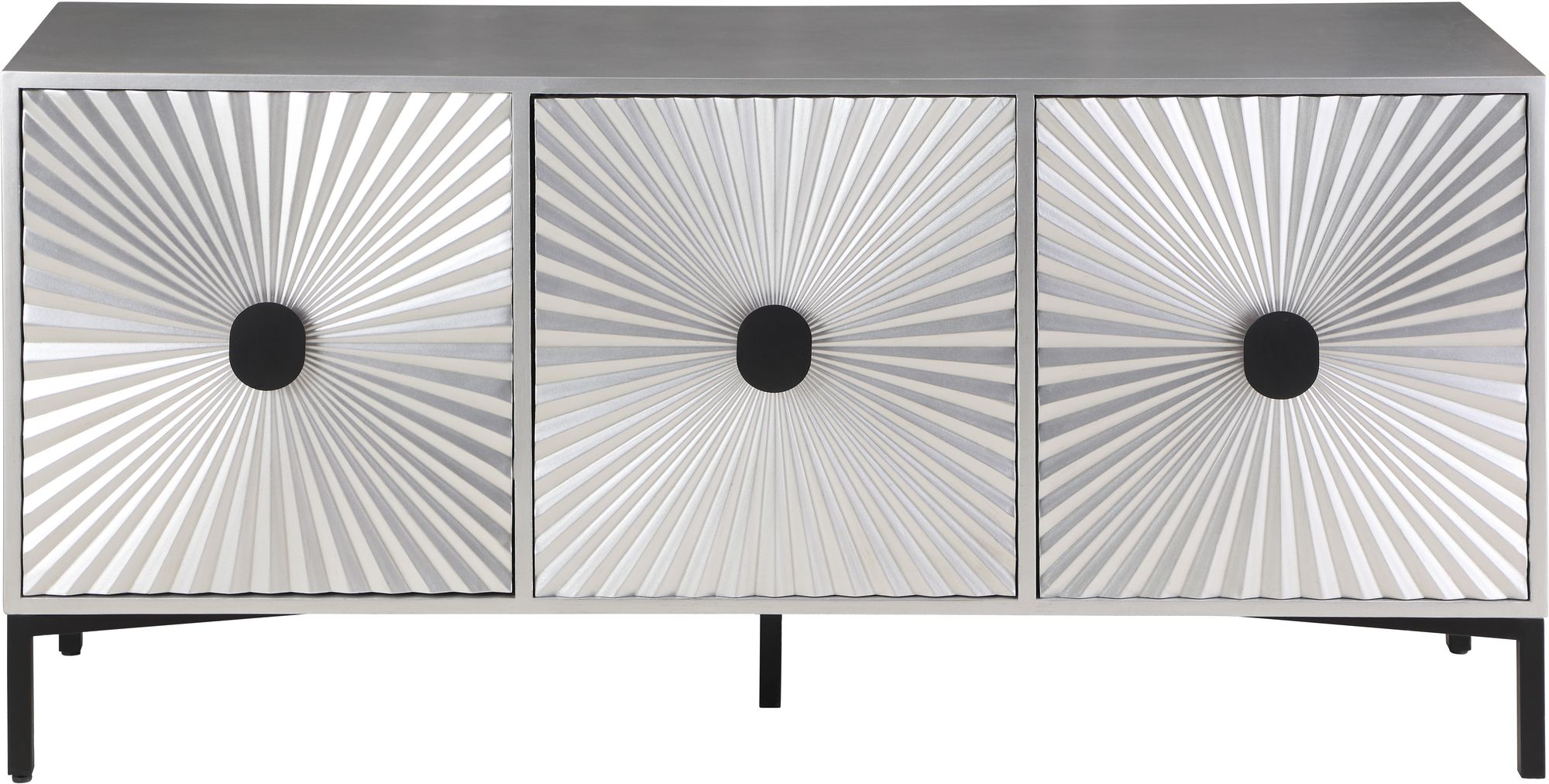 Glitz 3-Door Wood Veneer Sideboard