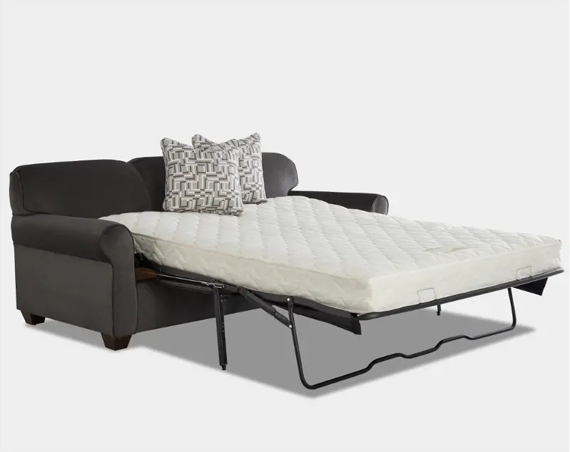 Klaussner Empire Charcoal/Morris Metal Queen Sleeper Sofa