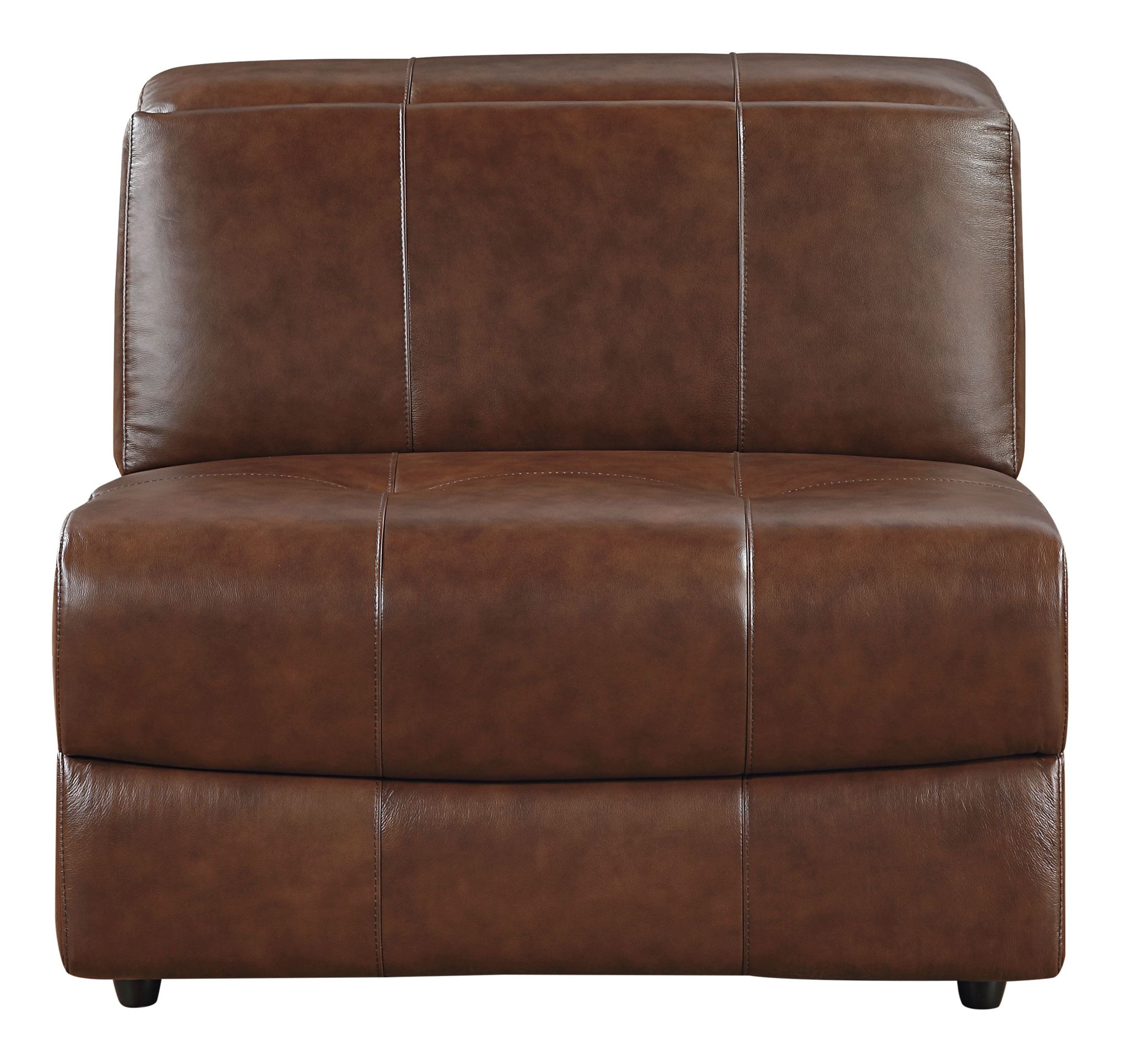 Sutton L-Shaped Leather 7‑Piece Power Reclining Modular Sectional with Power Headrests