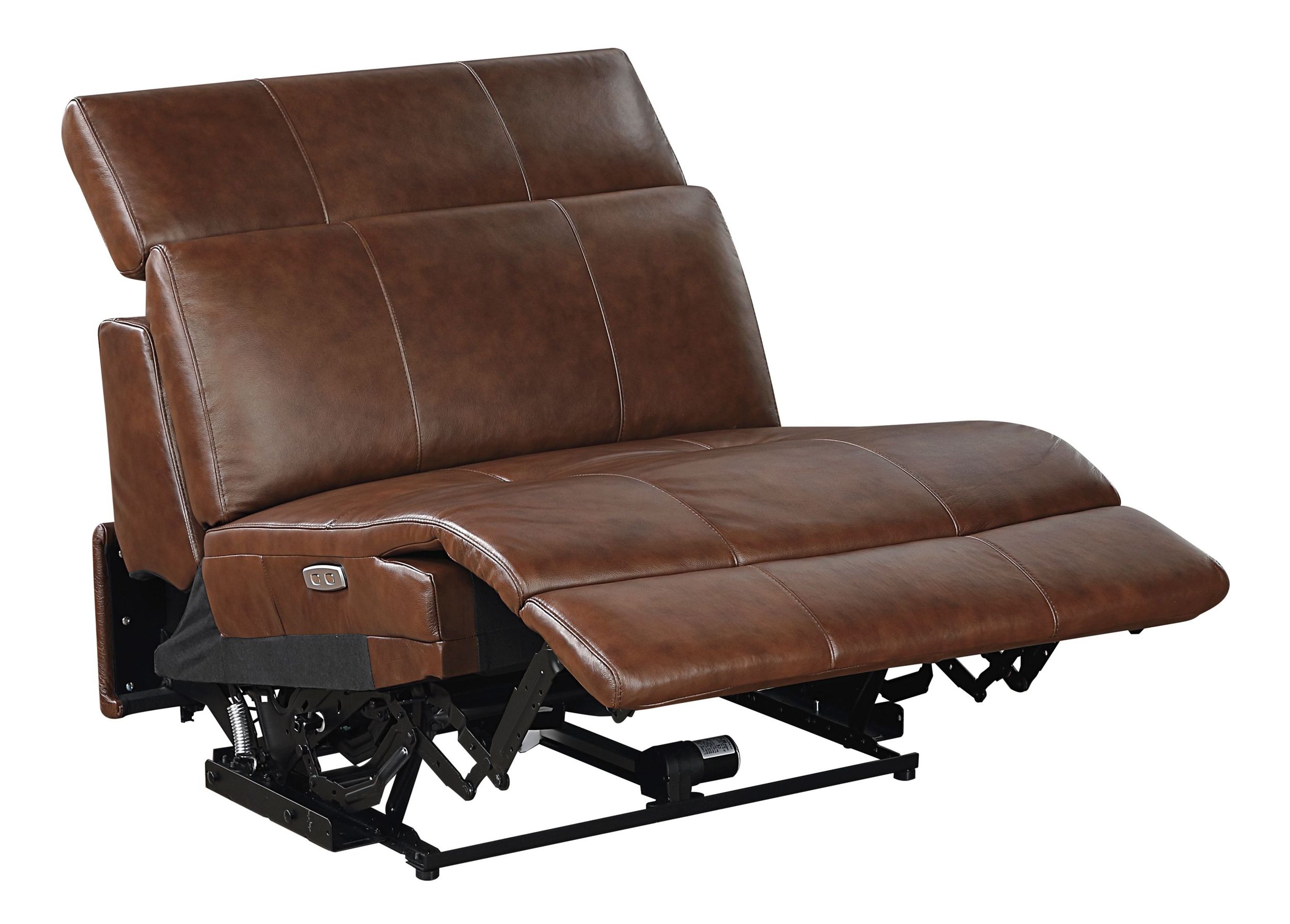 Sutton Leather Power Double Reclining Modular Living Room Set