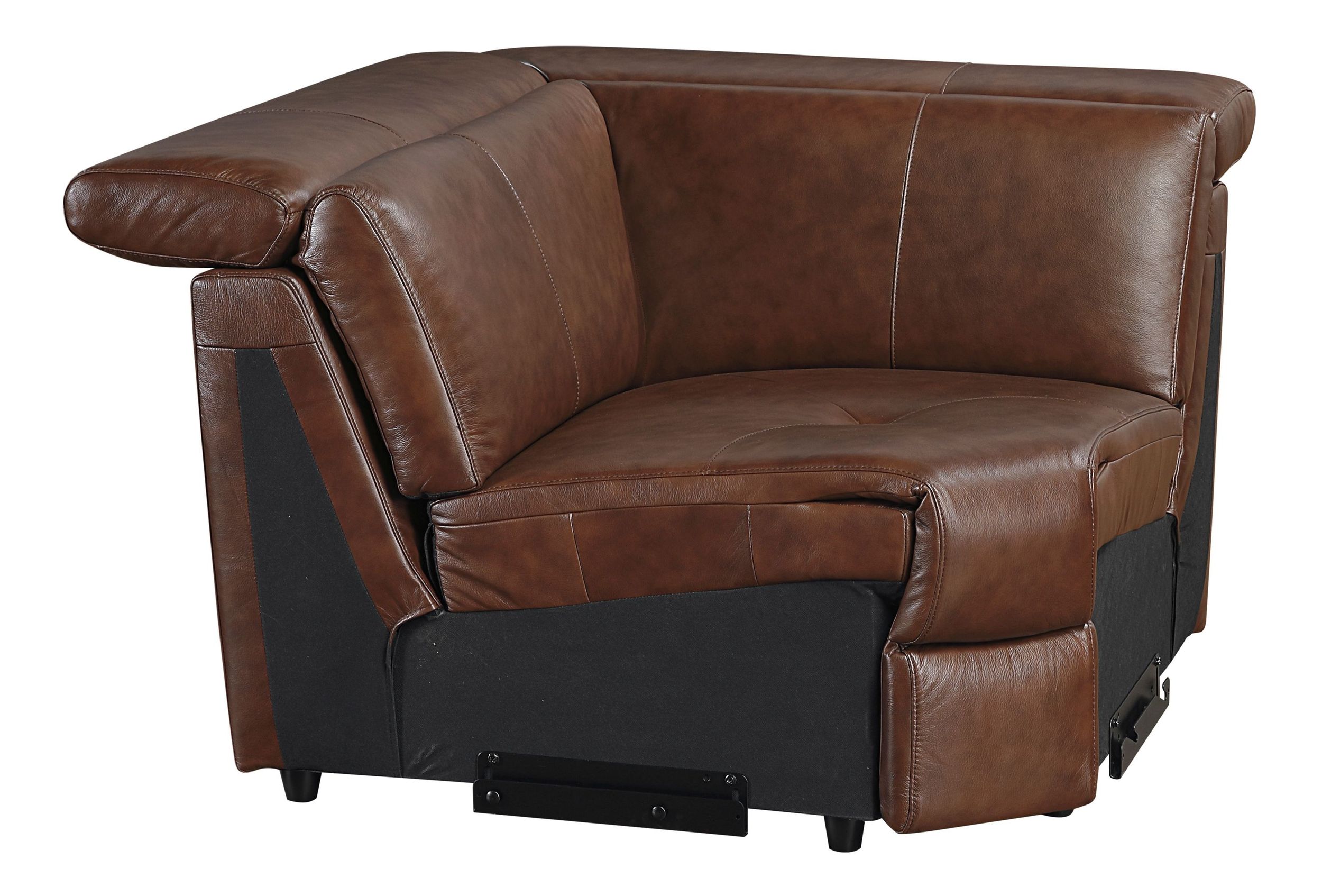 Sutton Leather Power Double Reclining Modular Living Room Set