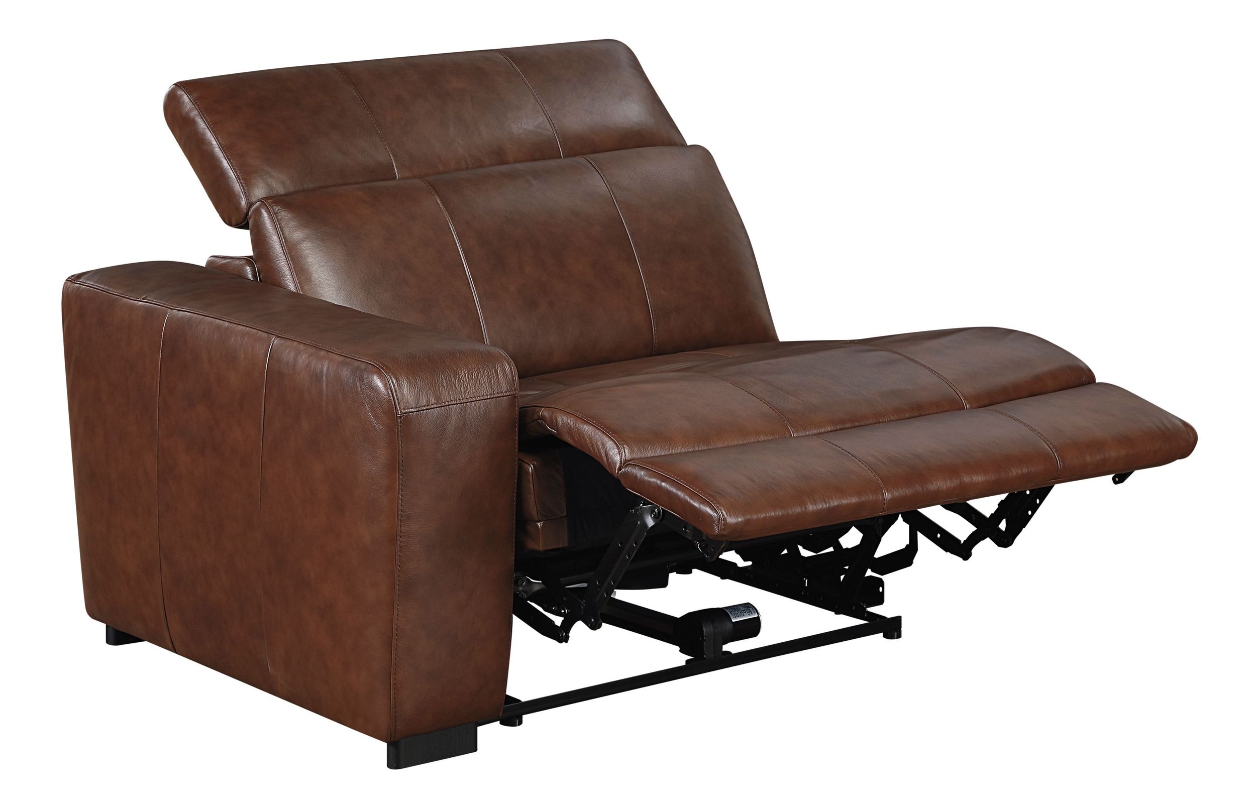 Sutton Leather Power Double Reclining Modular Living Room Set