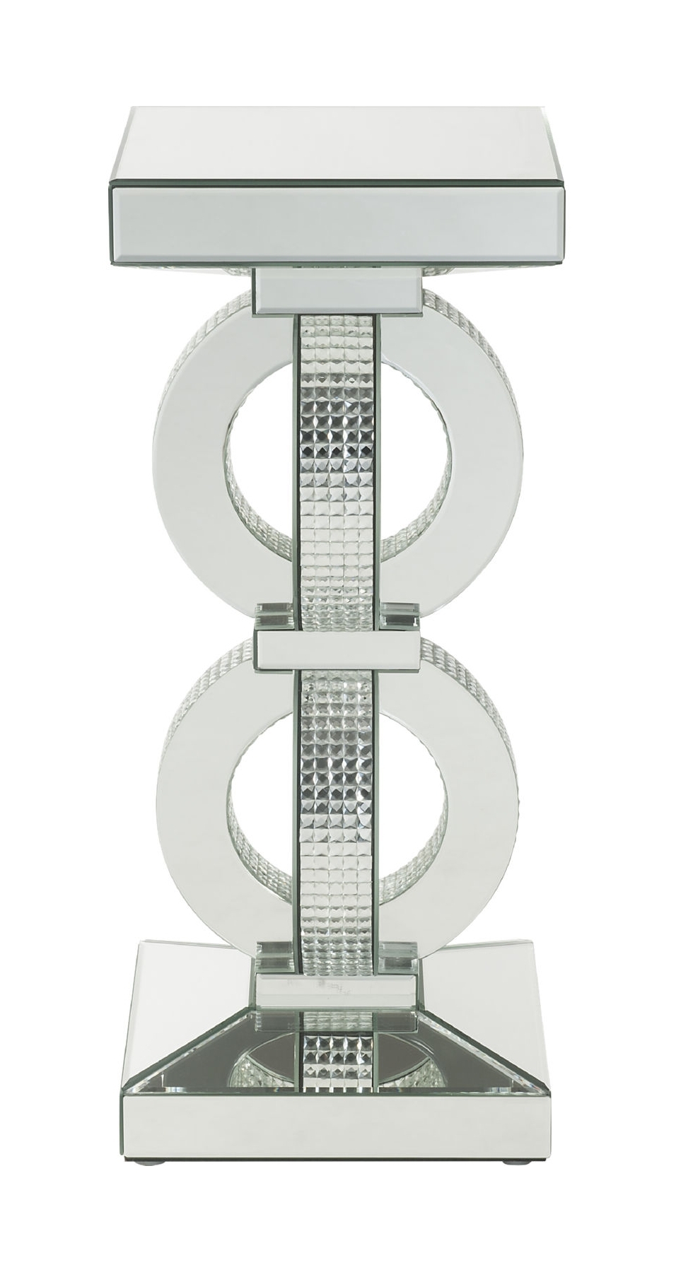 Ornat 97937 Mirrored/Faux Crystals Accent Table