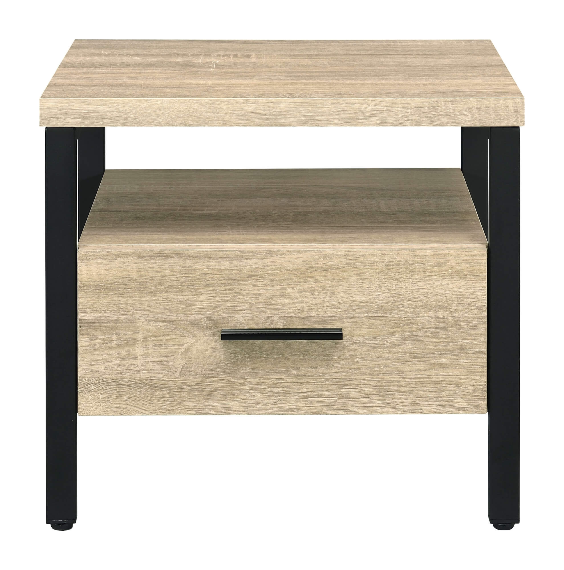 Yawan Wood/Metal Accent Table/Nightstand