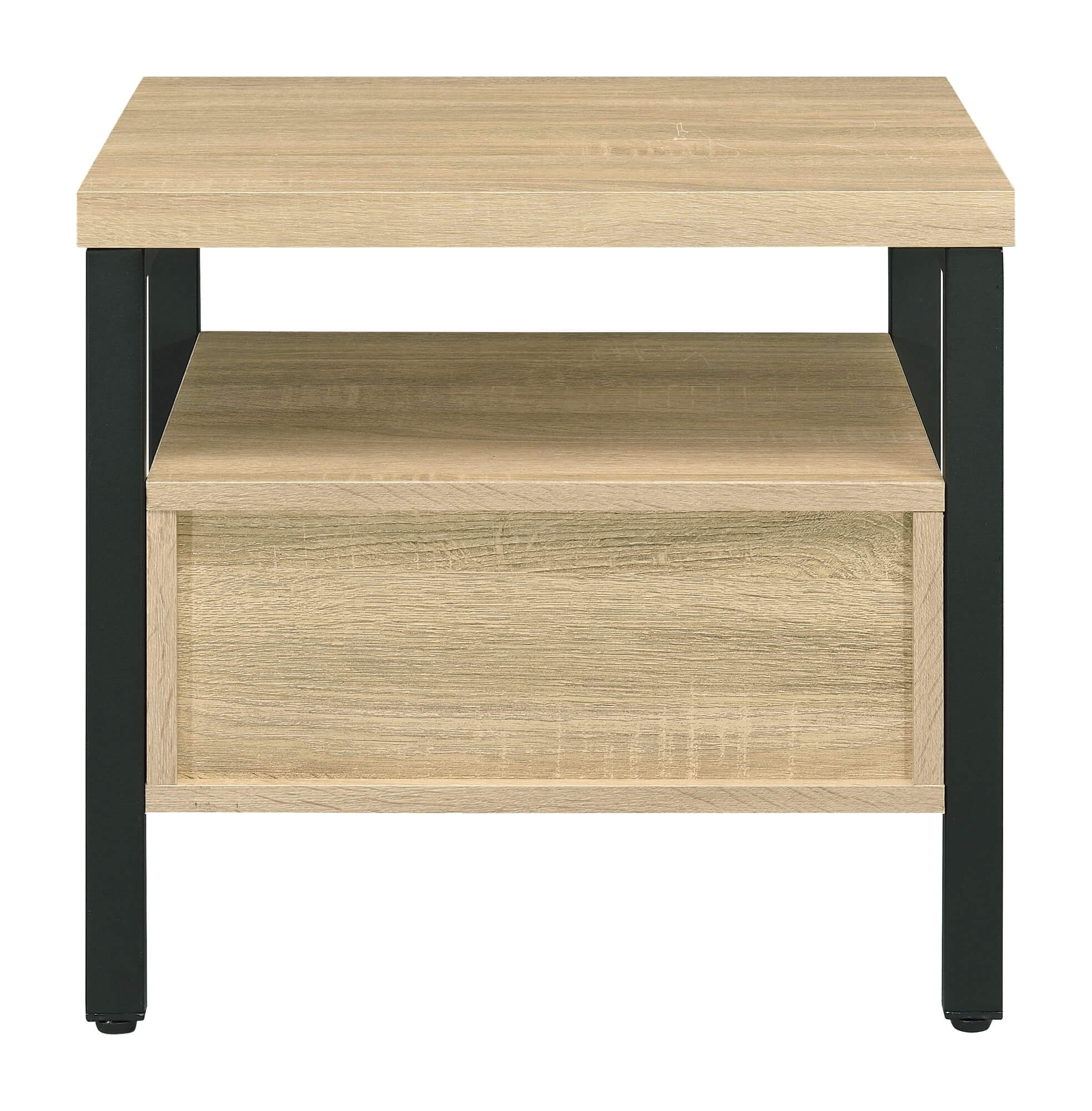 Yawan Wood/Metal Accent Table/Nightstand