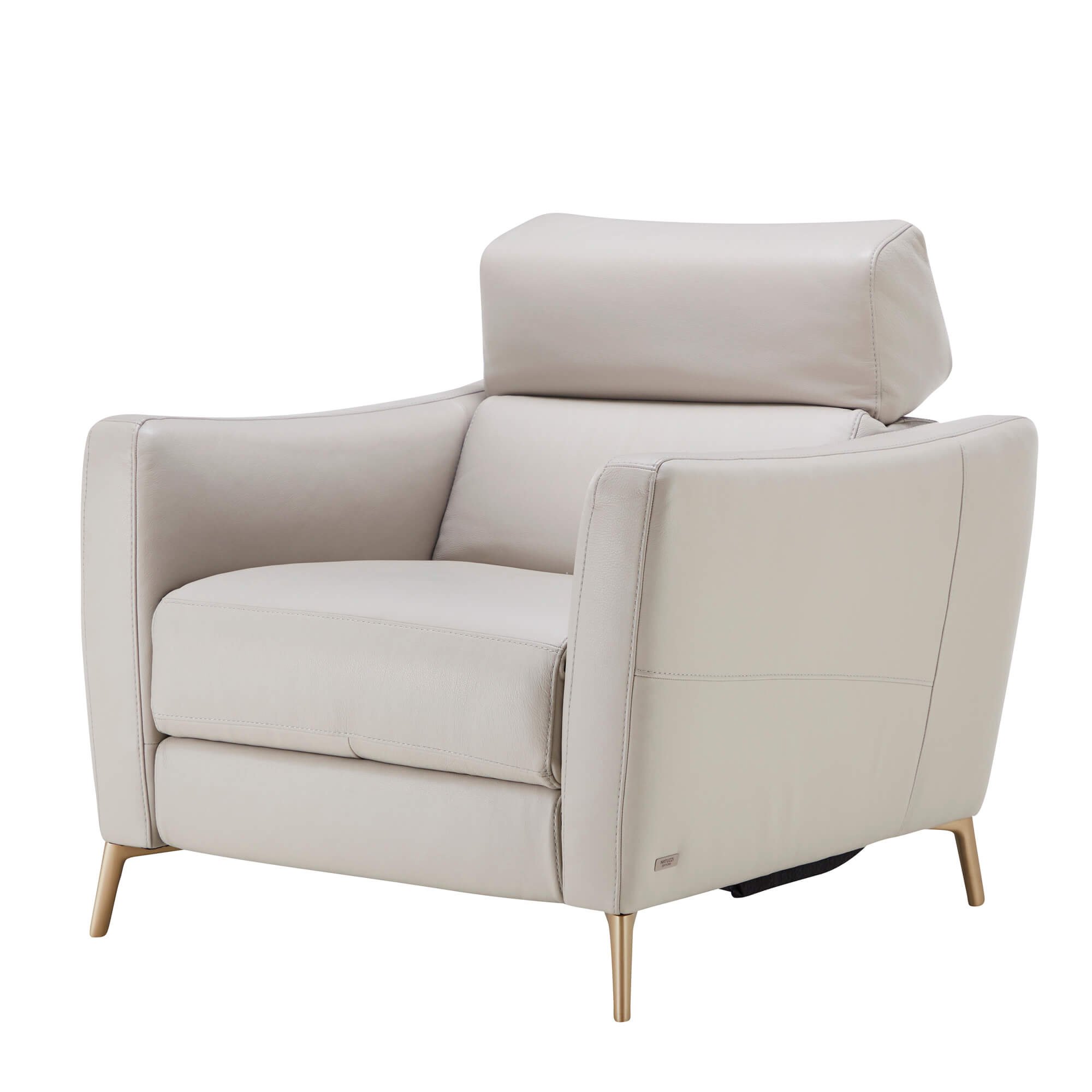 Greg Fabric/Leather Recliner Armchair w/Double Motion