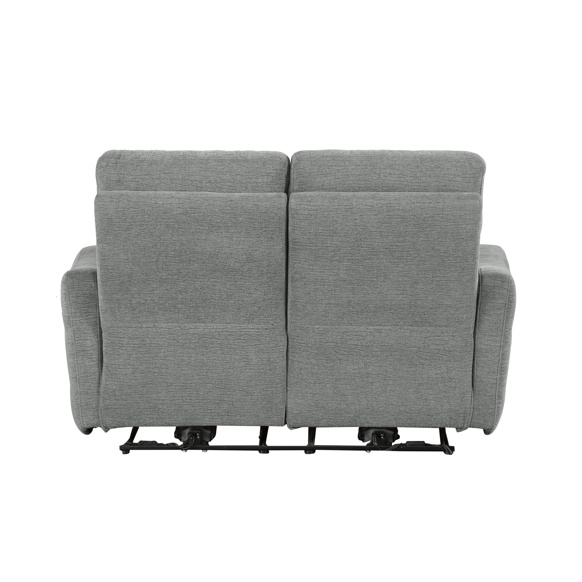Edition Polyester Fabric Power Double Lay Flat Reclining Loveseat