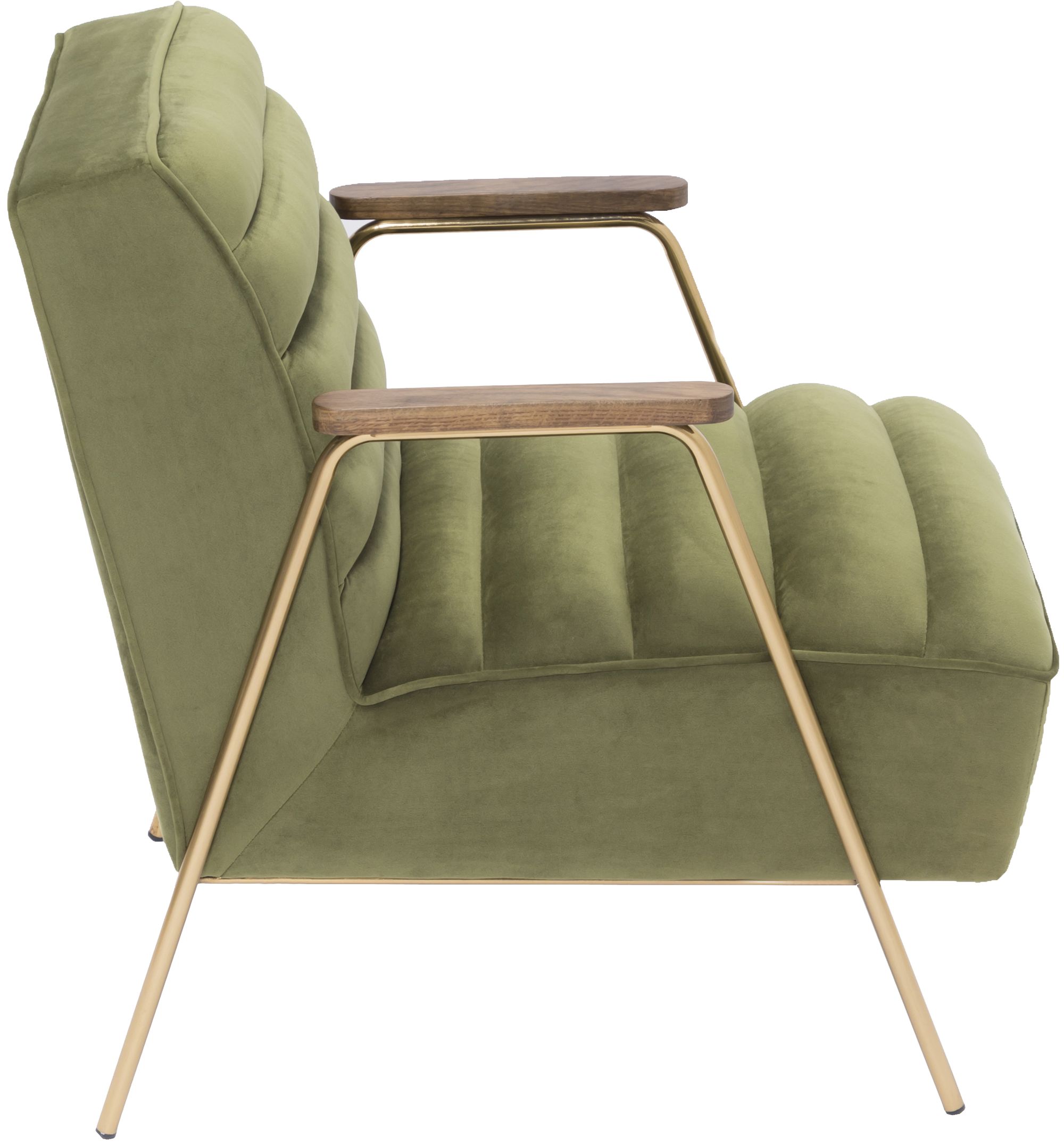 Woodford Velvet Accent Chair