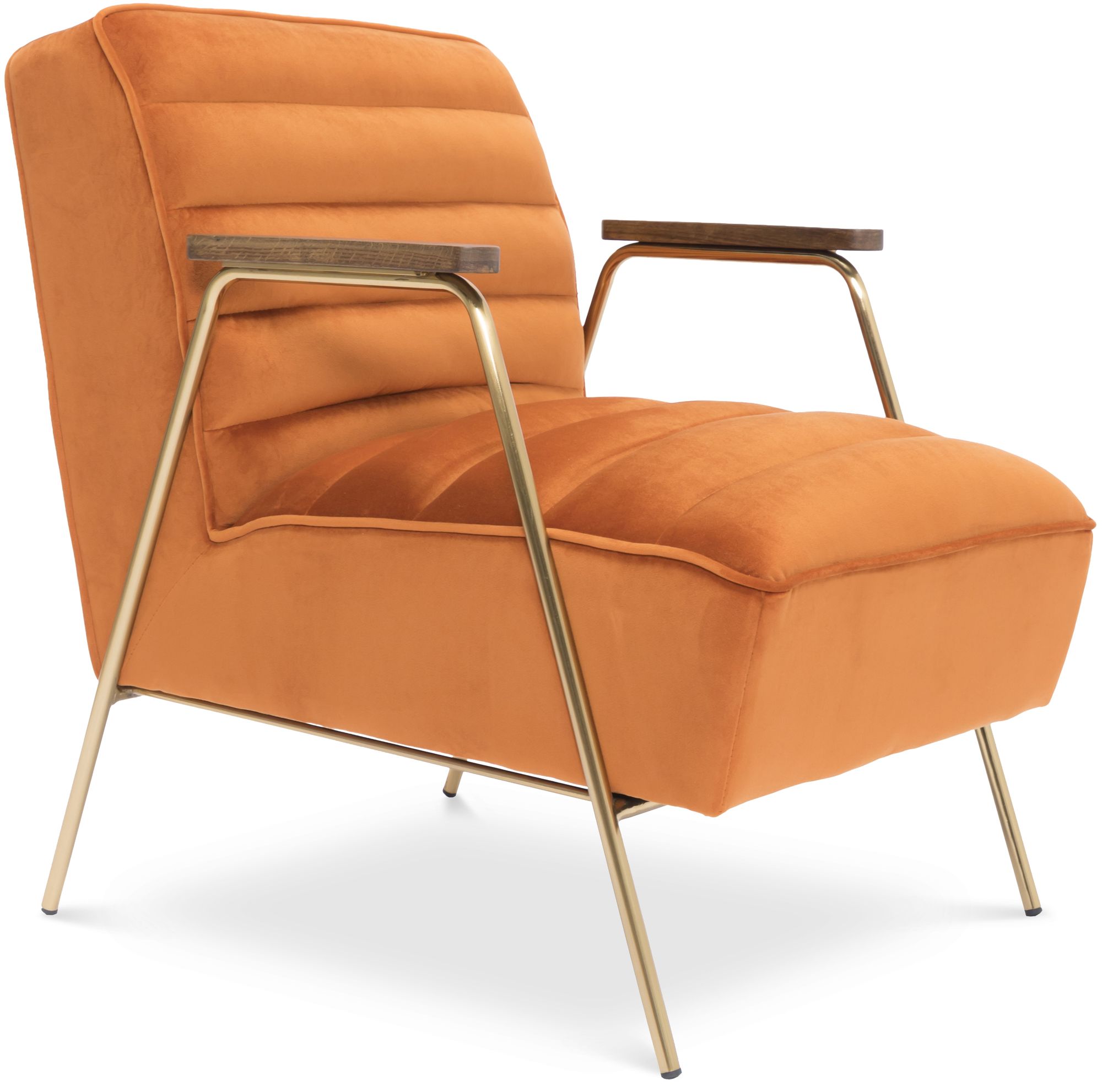 Woodford Velvet Accent Chair