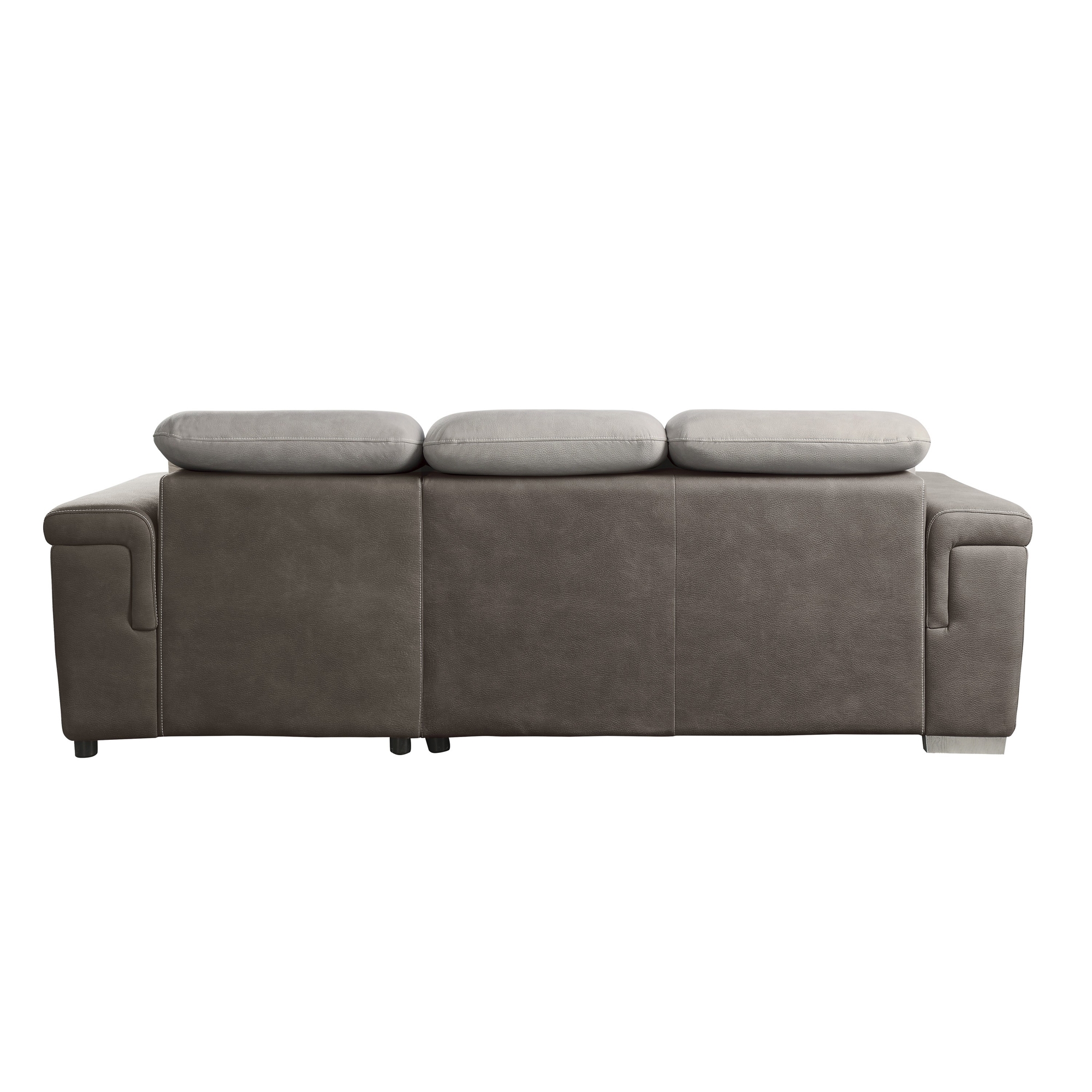 Alfio Microfiber Sectional with Pull-out Bed and Hidden Storage