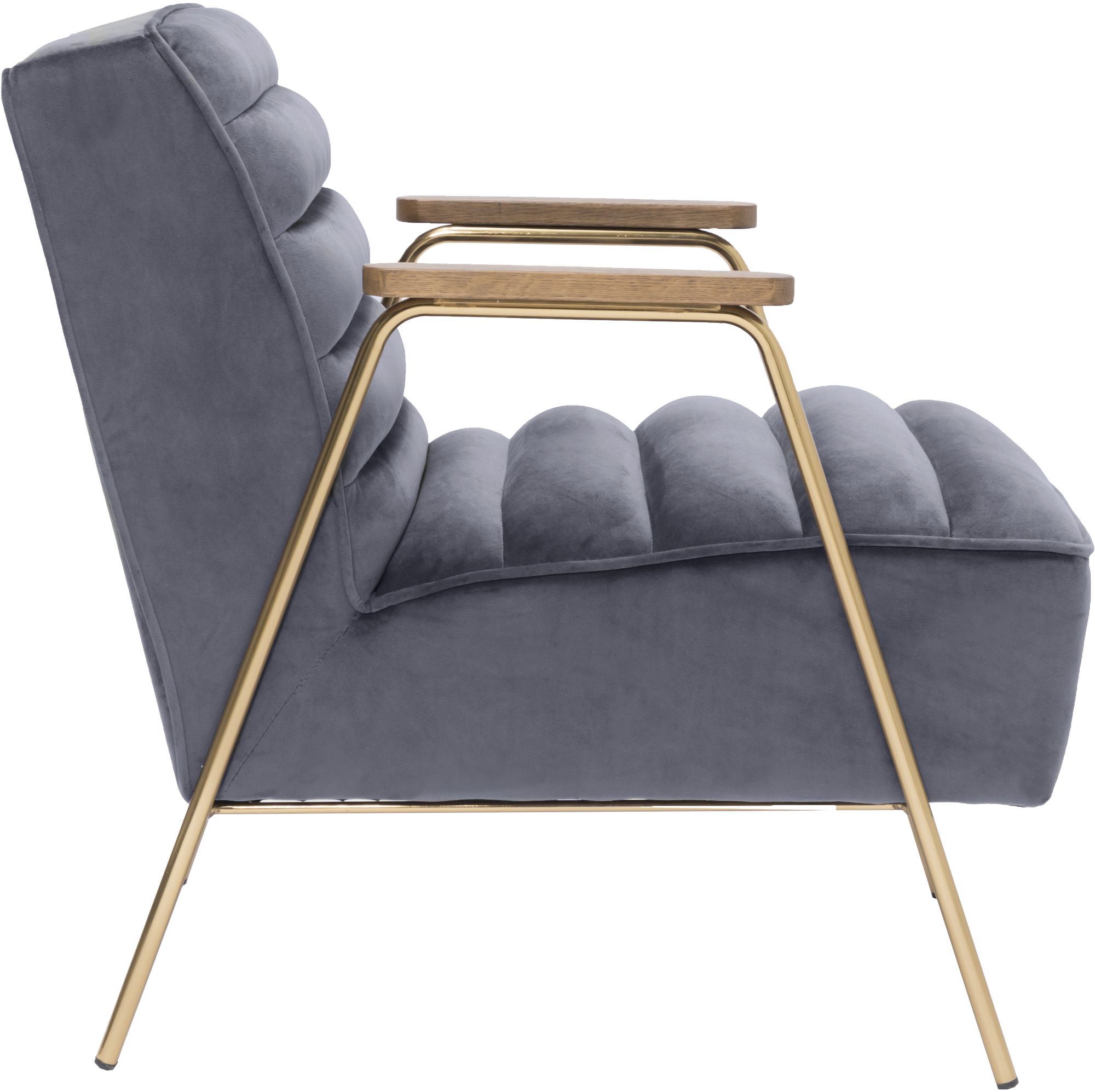 Woodford Velvet Accent Chair