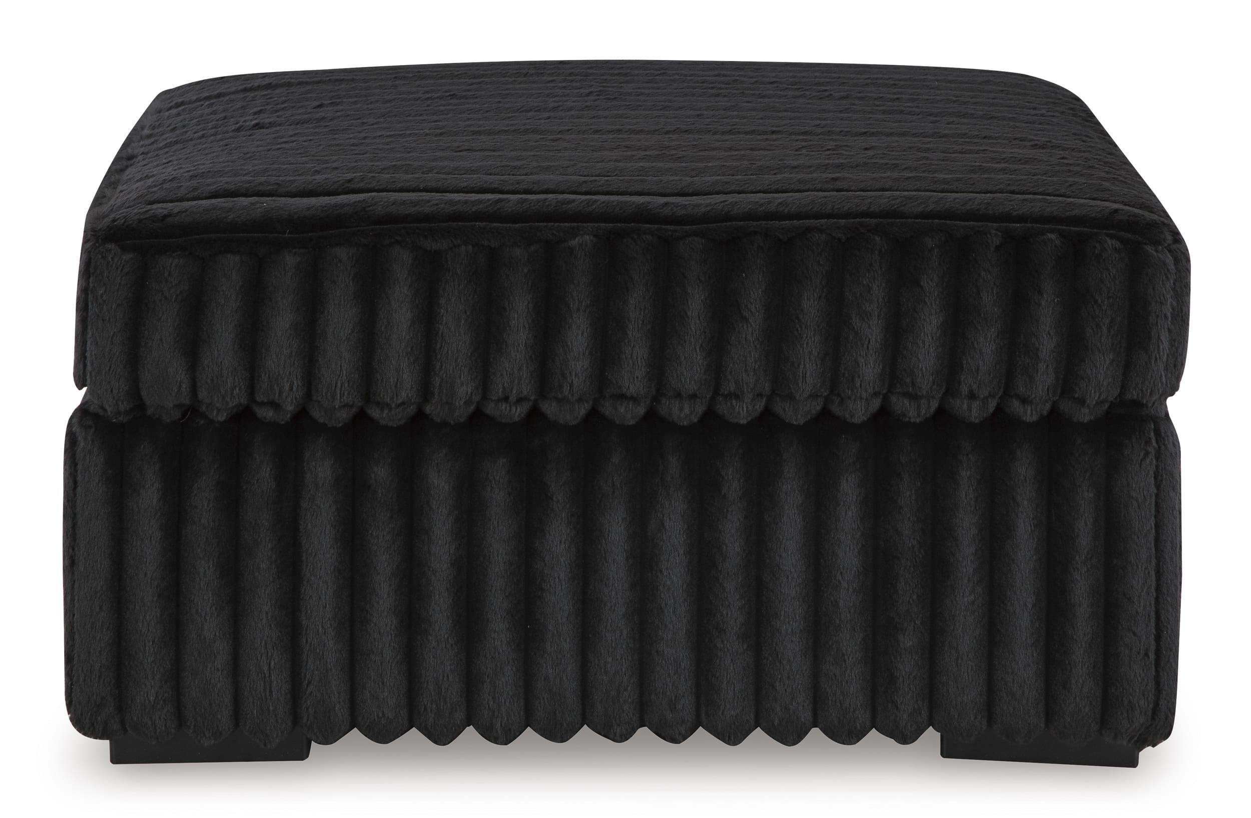 Midnight-Madness Oversized Accent Onyx Ottoman