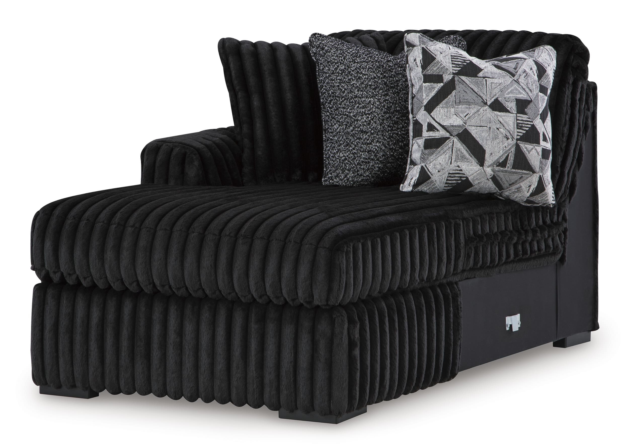 Midnight-Madness 4-Piece Polyester U-Shaped Sectional Sofa w/Left Arm Chaise Facing