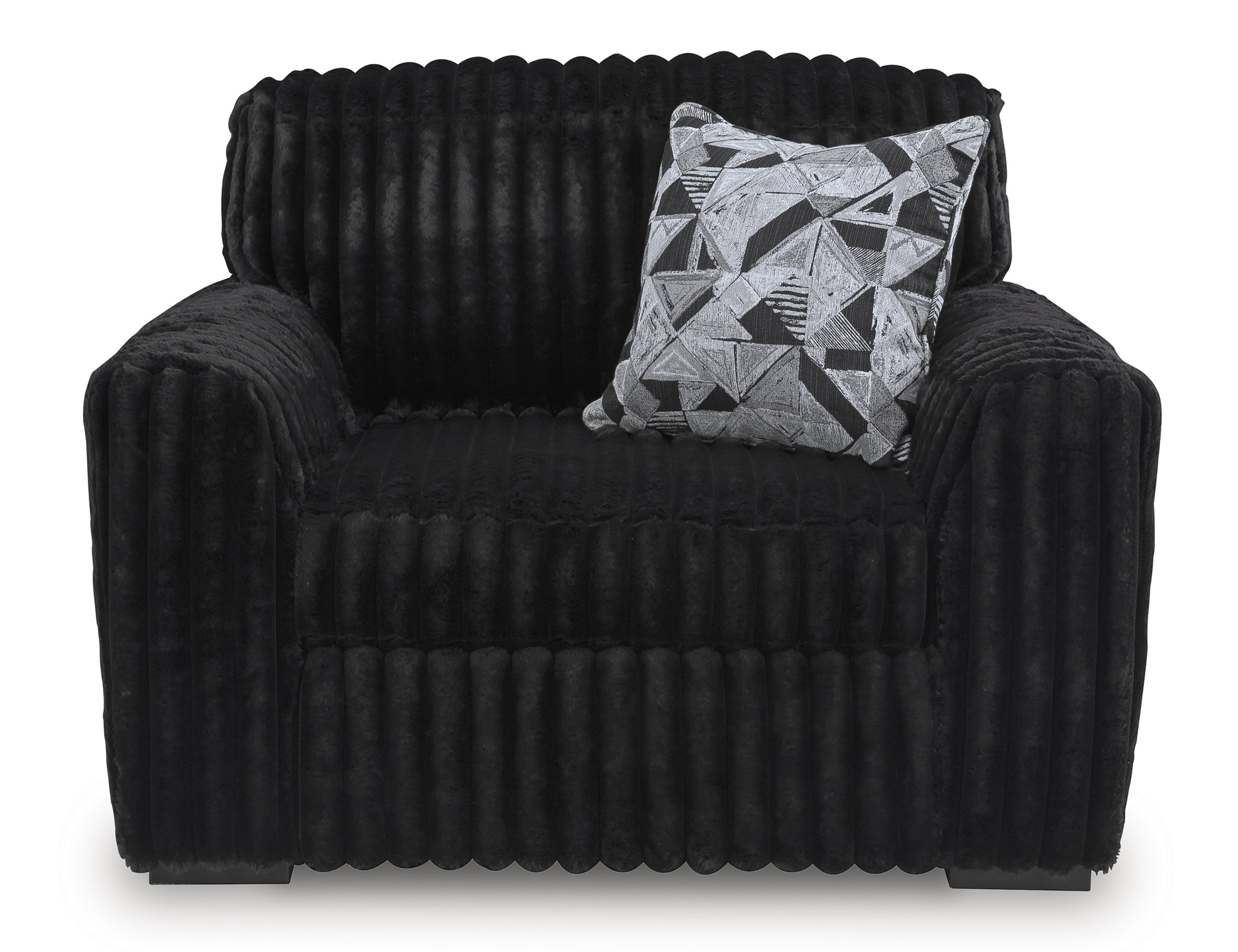 Midnight-Madness Polyester Chair & a Half