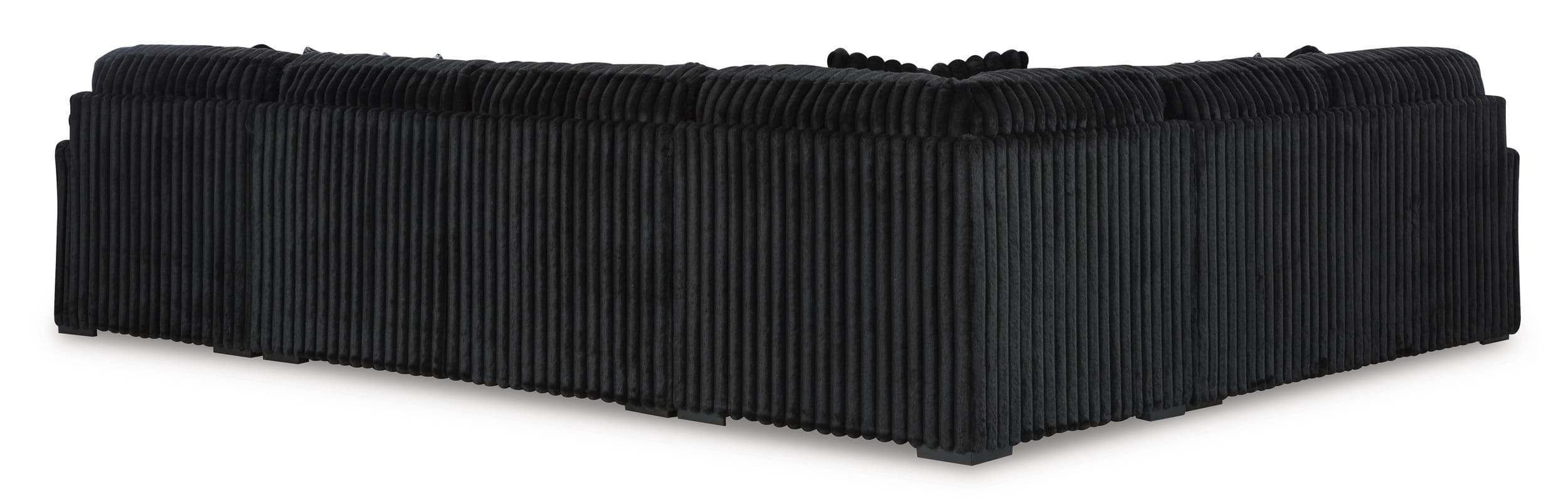 Midnight-Madness 4-Piece Polyester U-Shaped Sectional Sofa w/Right Arm Chaise Facing