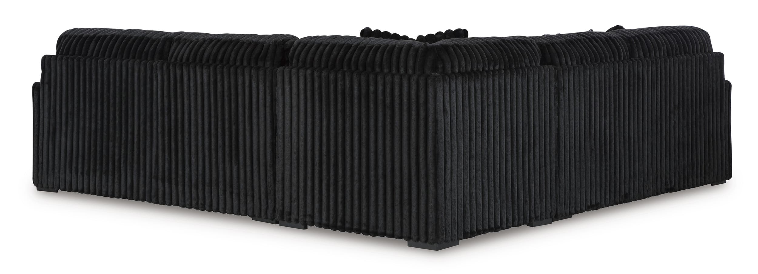 Midnight-Madness 3-Piece Polyester L-Shaped Sectional Sofa