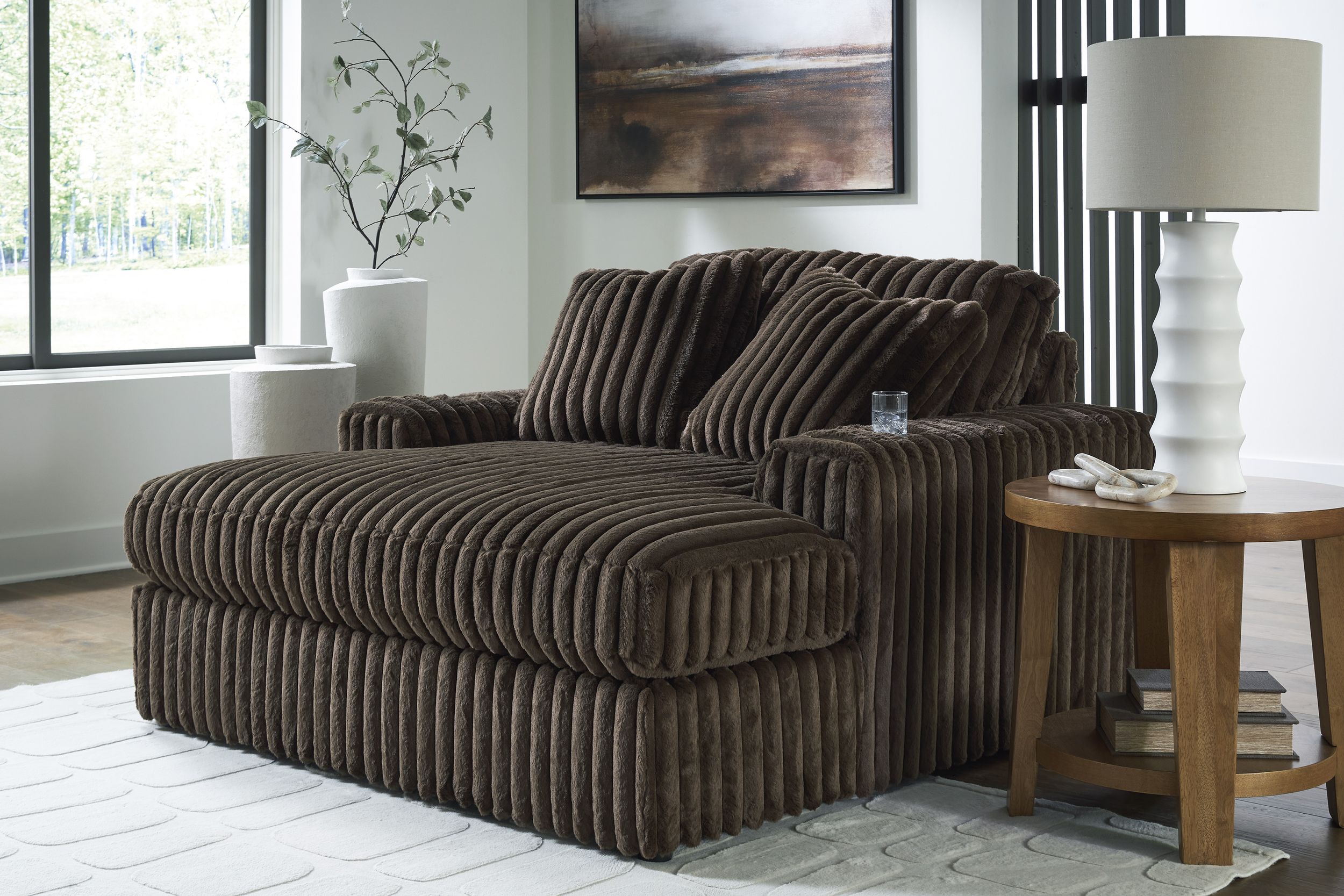 Midnight-Madness Polyester Oversized Chaise